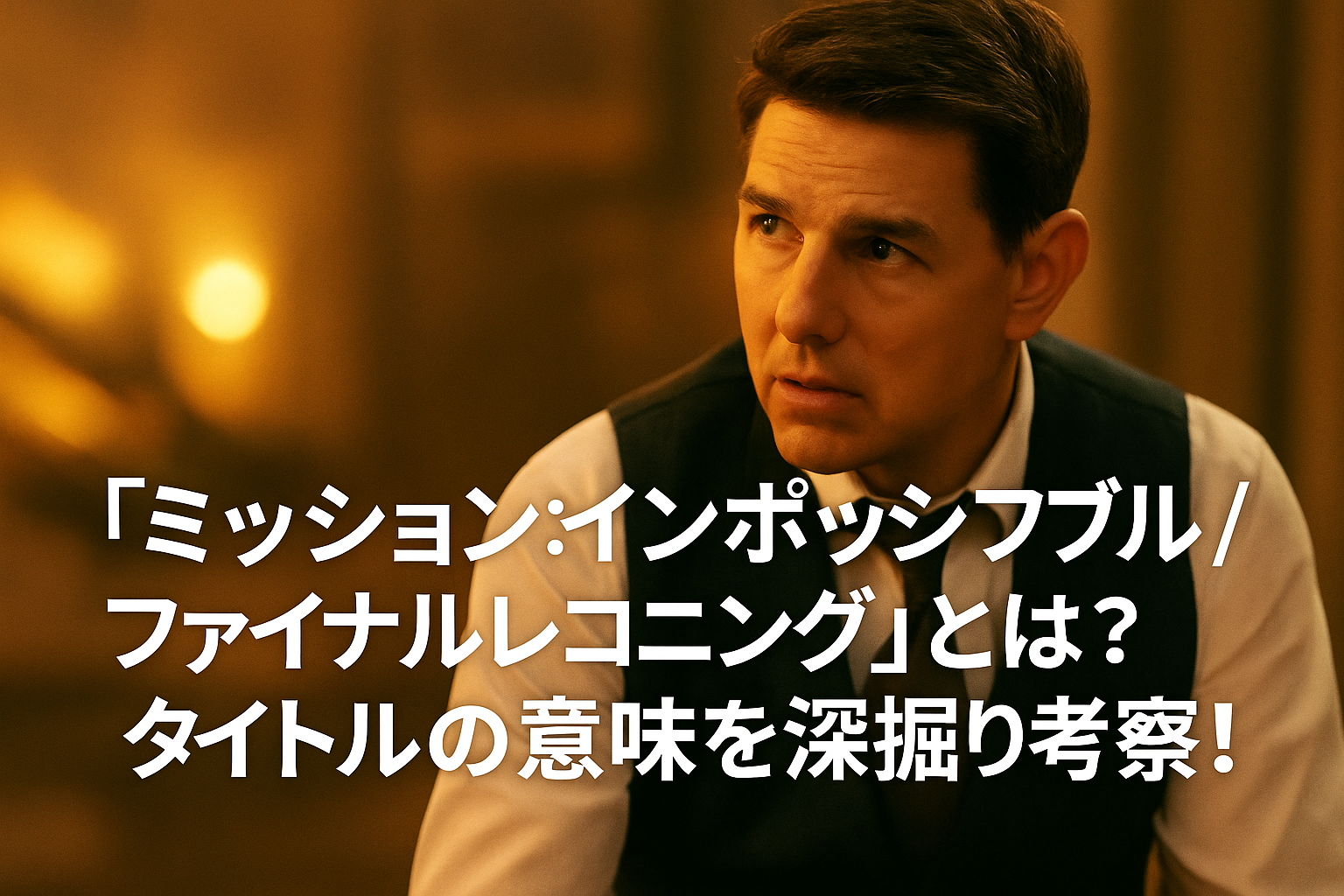 『ミッションインポッシブル』ファイナルレコニングの意味とは？タイトルの深掘り考察」