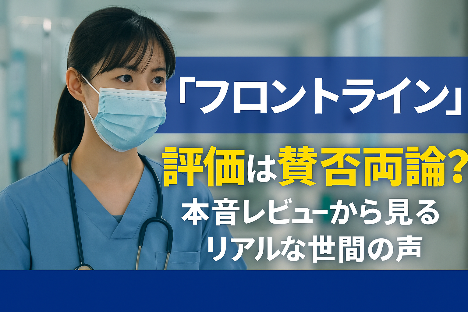 『フロントライン』評価は賛否両論？本音レビューから見るリアルな世間の声
