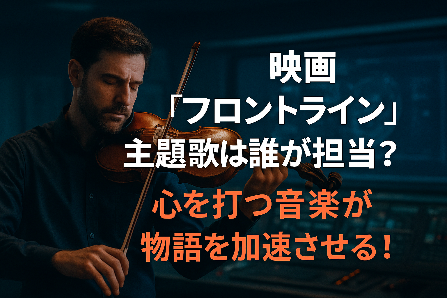 映画『フロントライン』主題歌は誰が担当？心を打つ音楽が物語を加速させる！