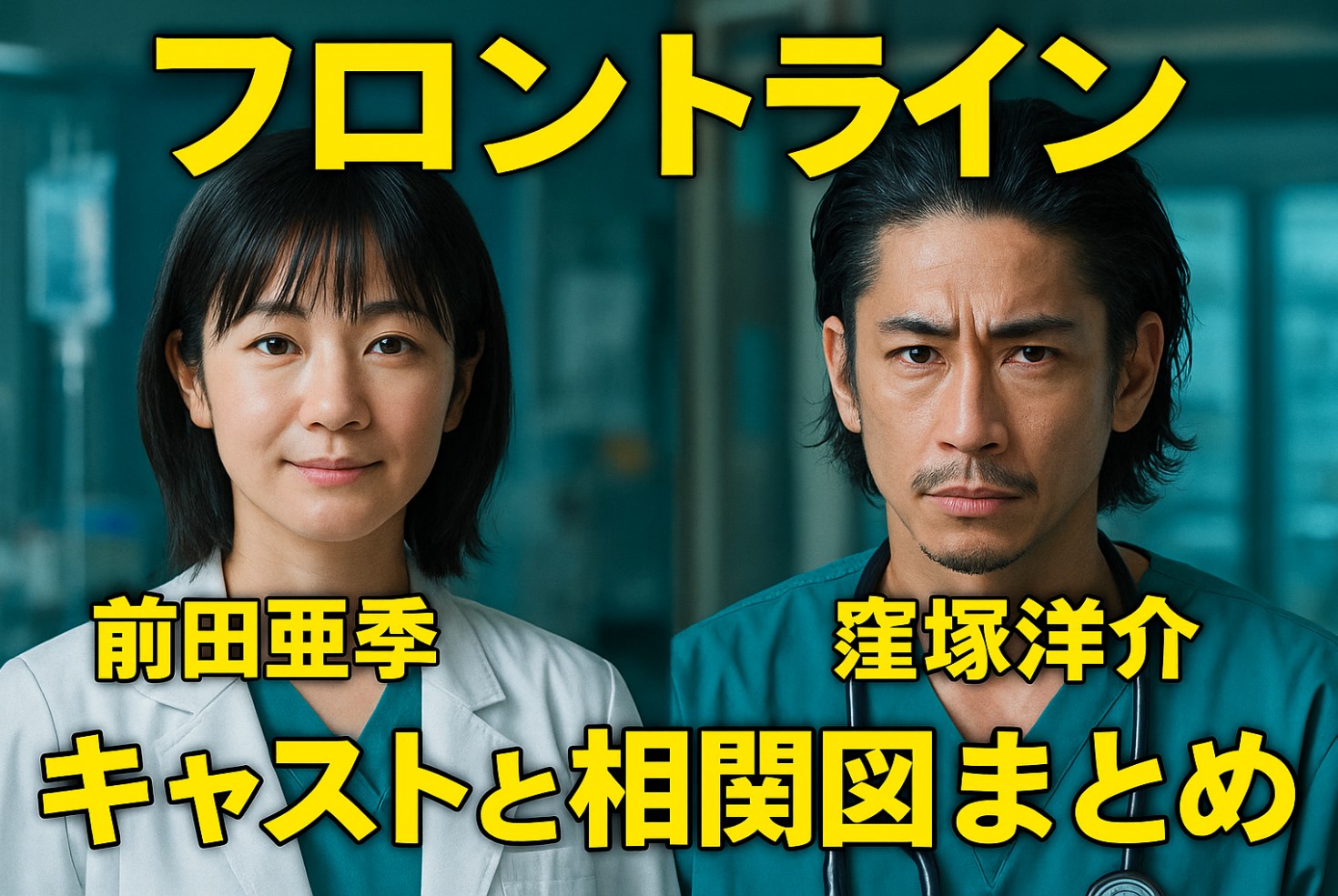 【フロントライン】前田亜季×窪塚洋介が描く“医療の最前線” キャストと相関図まとめ