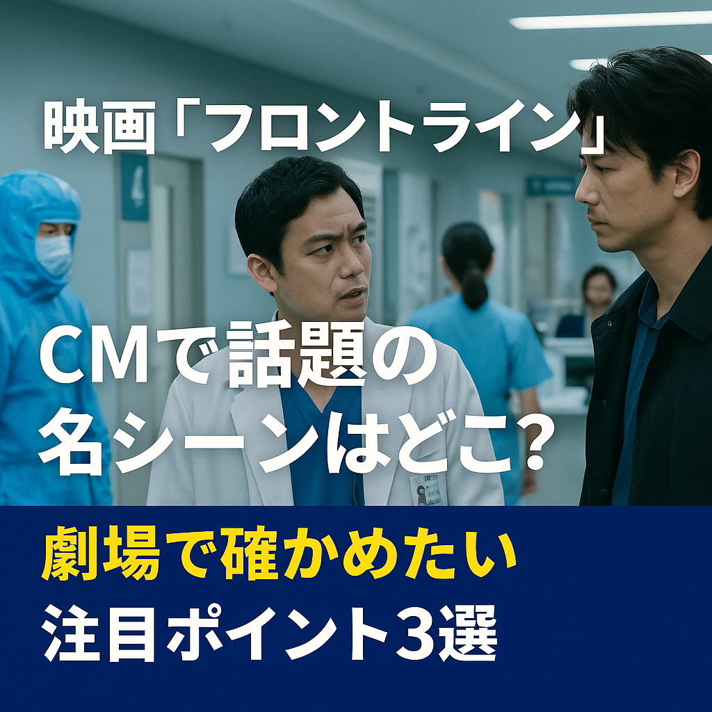 ■映画『フロントライン』CMで話題の名シーンはどこ？劇場で確かめたい注目ポイント3選
