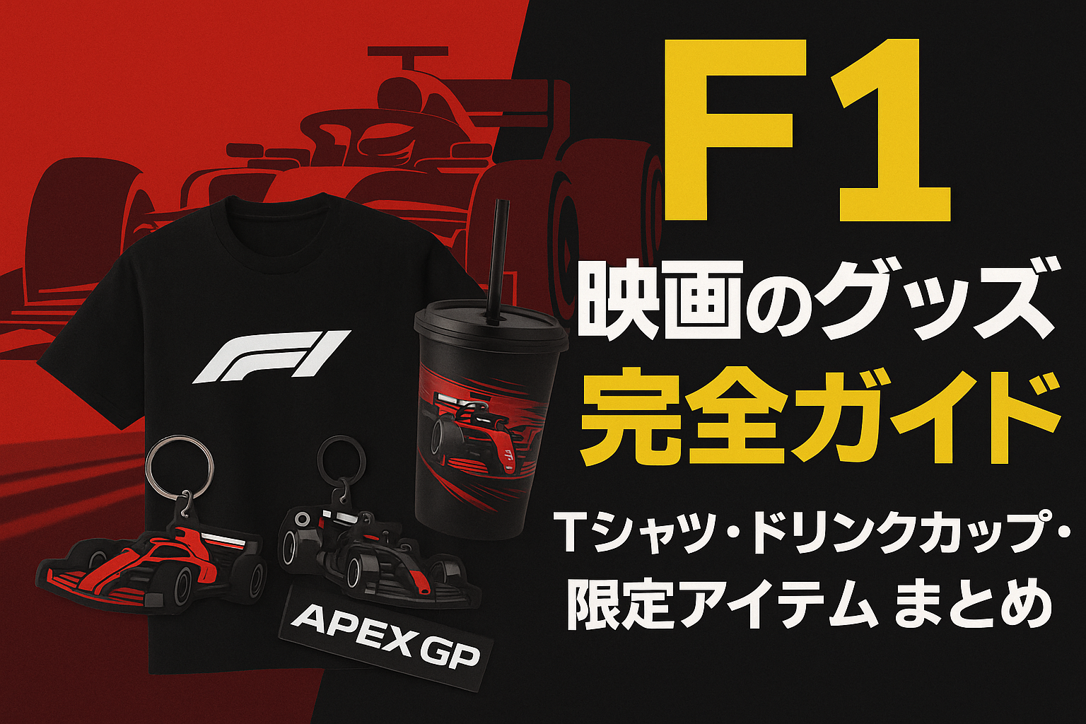 ■F1映画のグッズ完全ガイド｜Tシャツ・ドリンクカップ・限定アイテムまとめ