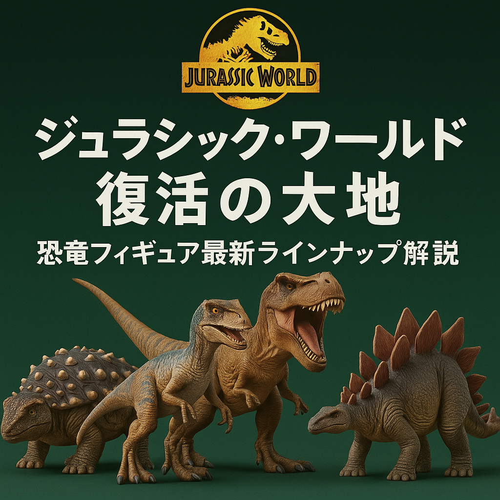アイキャッチ画像生成 文字を画像からはみ出さずに 『ジュラシックワールド 復活の大地』恐竜フィギュア最新ラインナップ解説