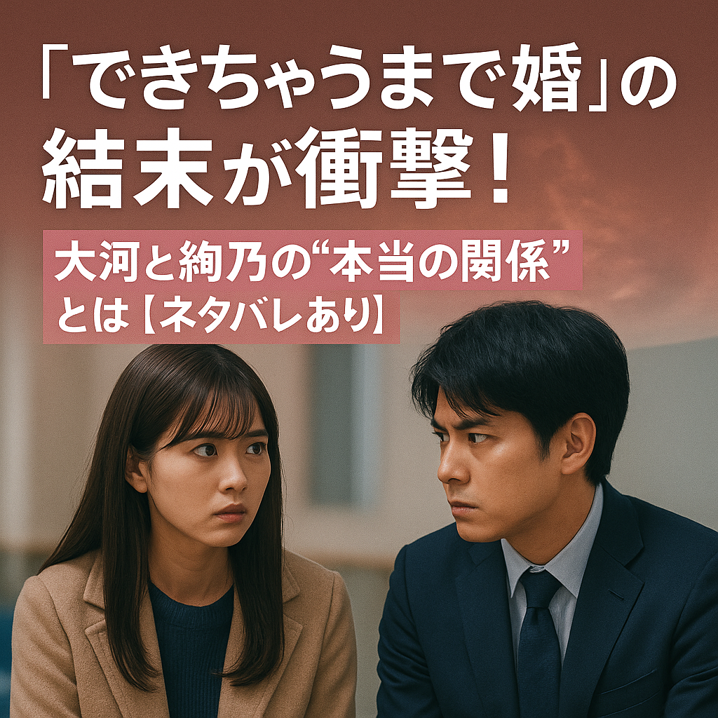 『できちゃうまで婚』の結末が衝撃！大河と絢乃の“本当の関係”とは【ネタバレあり】