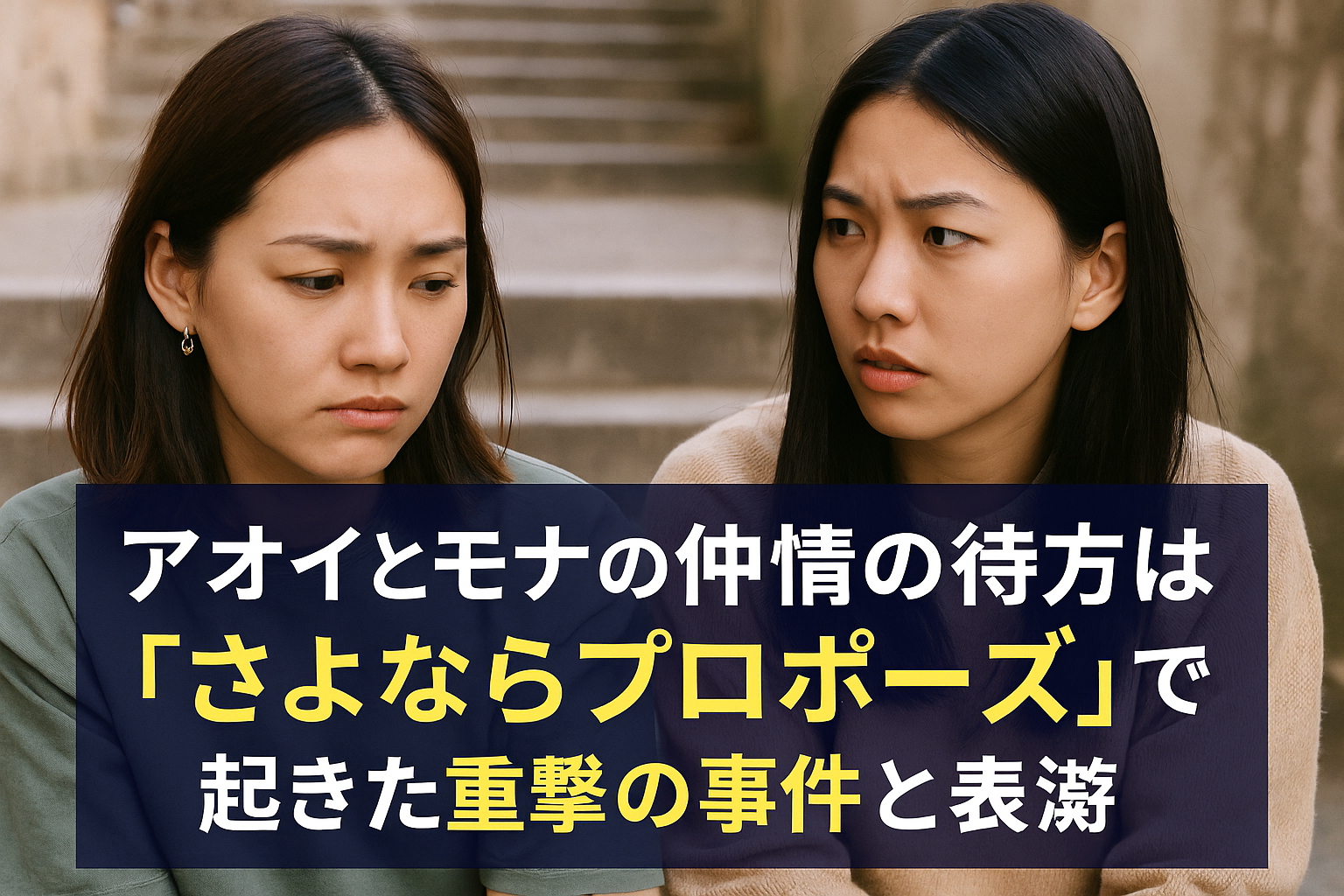 アオイとモナの友情の行方は？『さよならプロポーズ』で起きた衝撃の事件とは