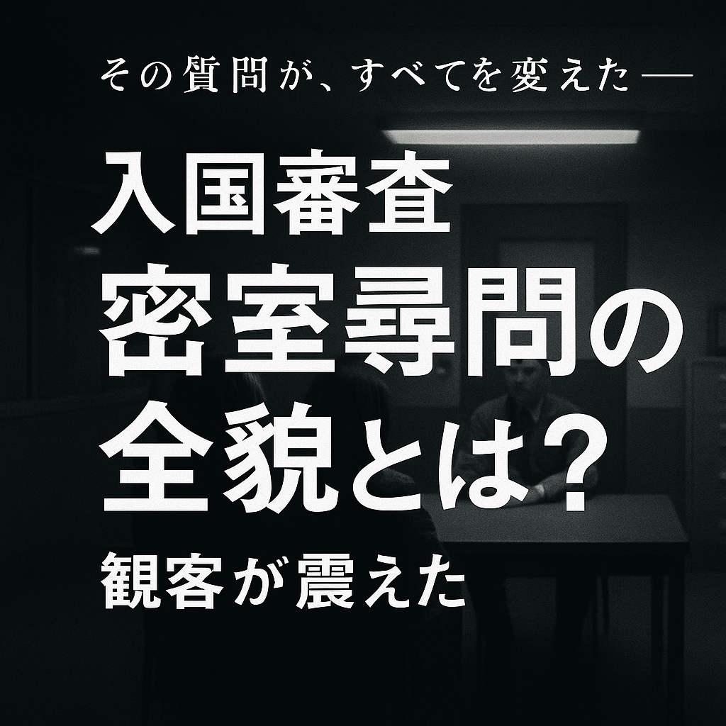 『入国審査』感想と評価まとめ｜観客が震えた“密室の尋問”とは何だったのか？