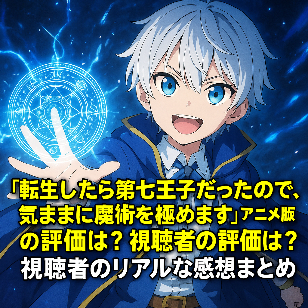 『転生したら第七王子だったので、気ままに魔術を極めます』アニメ版の評価は？視聴者のリアルな感想まとめ