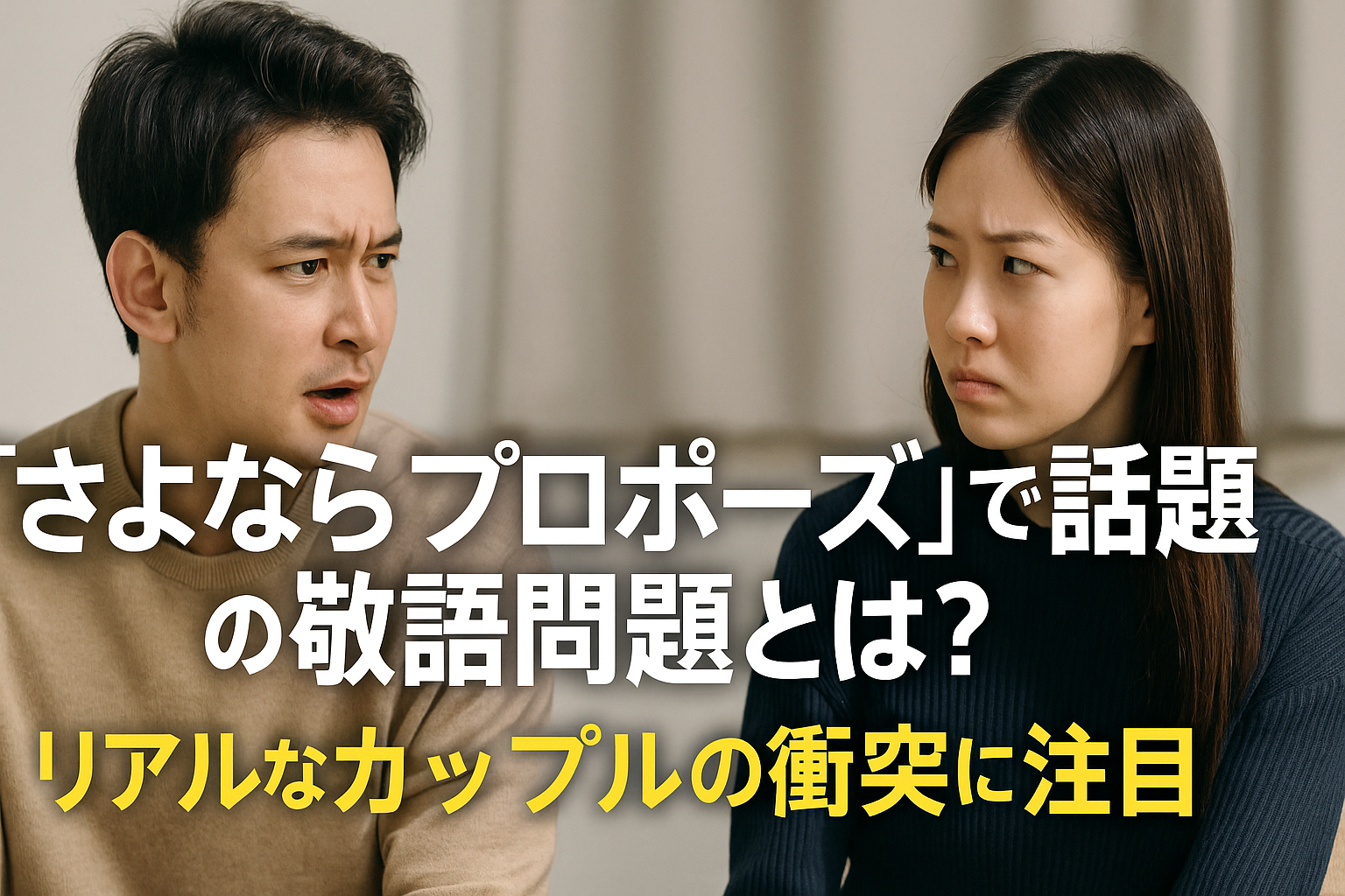 『さよならプロポーズ』で話題の敬語問題とは？リアルなカップルの衝突を解説