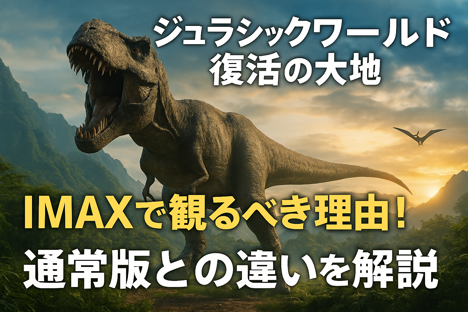 ■『ジュラシックワールド 復活の大地』IMAXで観るべき理由！通常版との違いを解説