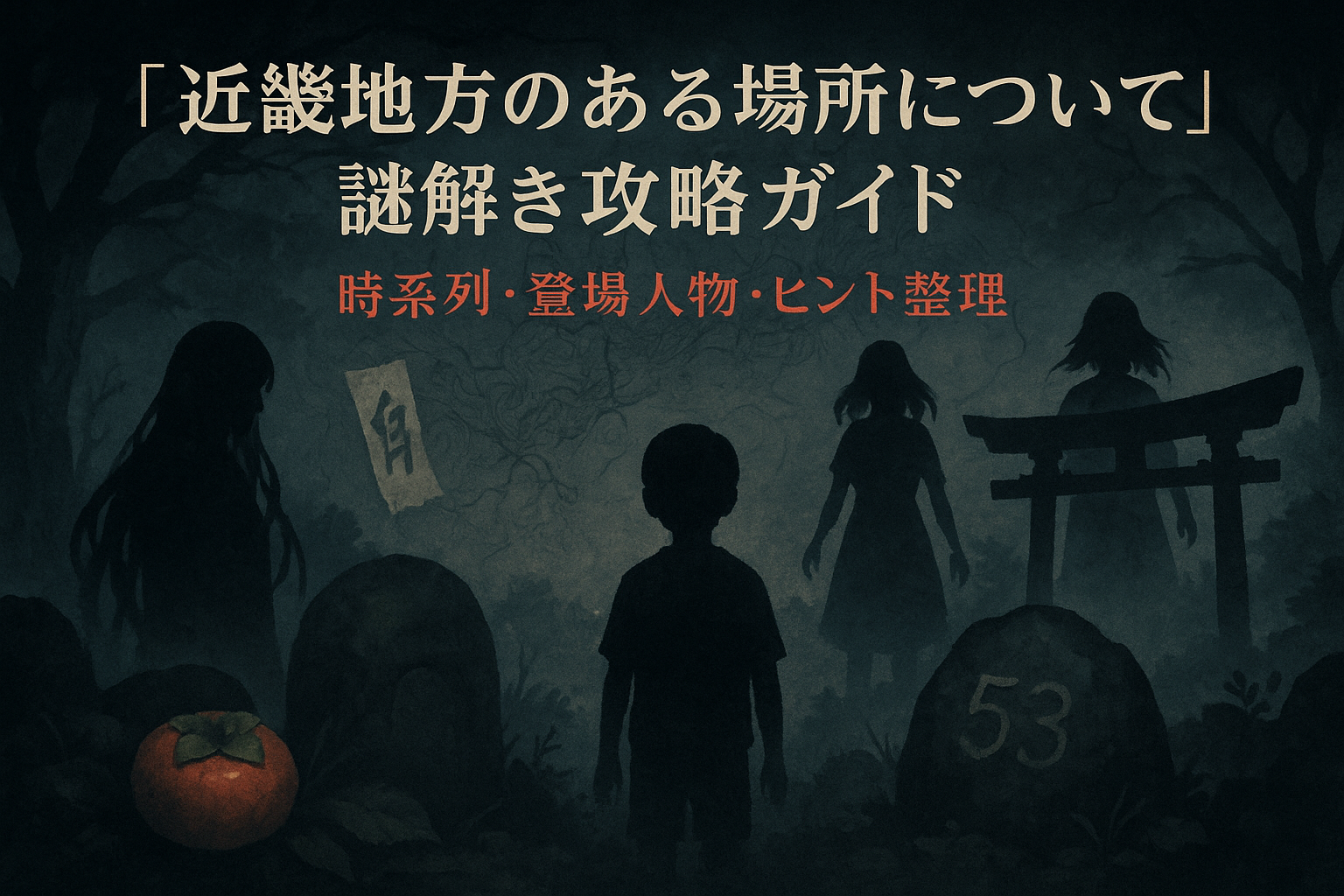 『近畿地方のある場所について』謎解き攻略ガイド｜ヒント・時系列・登場人物を整理！