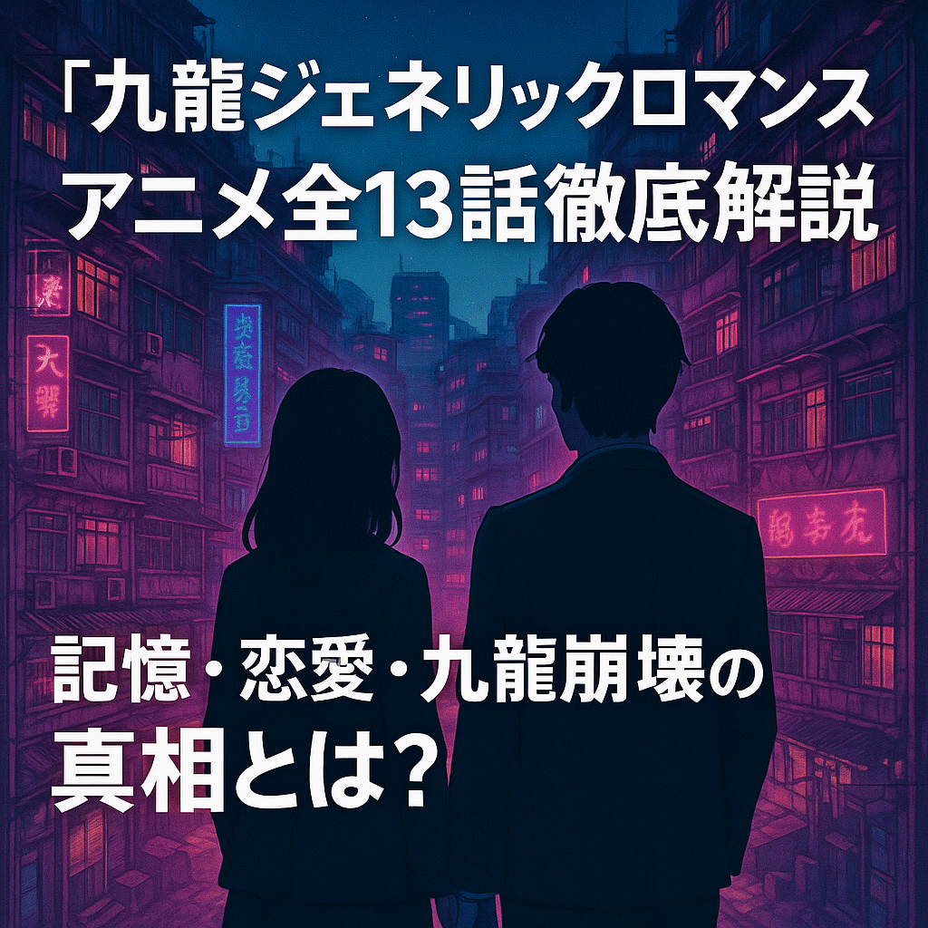 『九龍ジェネリックロマンス』アニメ全13話のあらすじと見どころ総まとめ！