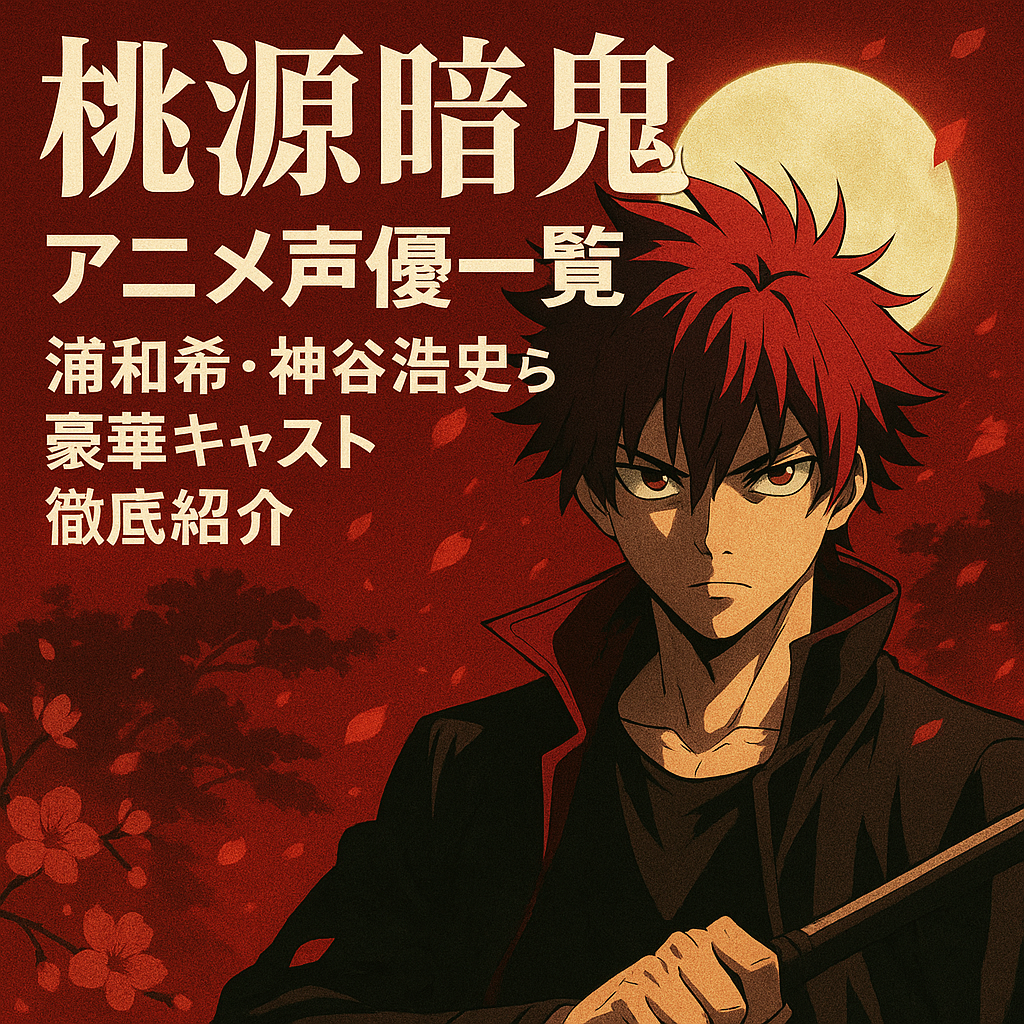 ■『桃源暗鬼』アニメ声優一覧｜浦和希・神谷浩史ら豪華キャスト徹底紹介