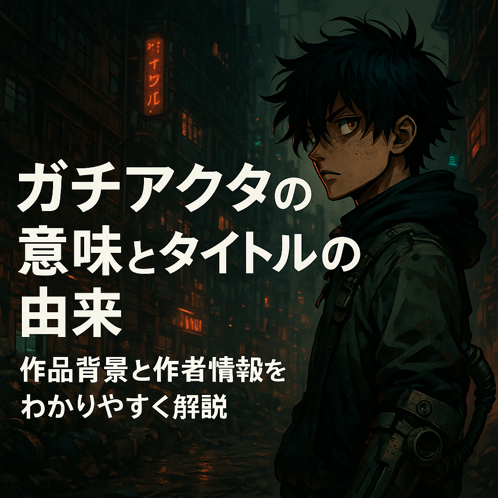 ■ガチアクタの意味とタイトルの由来｜作品背景と作者情報をわかりやすく解説