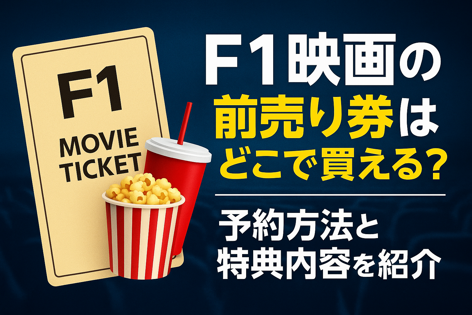 F1映画の前売り券はどこで買える？予約方法と特典内容を紹介