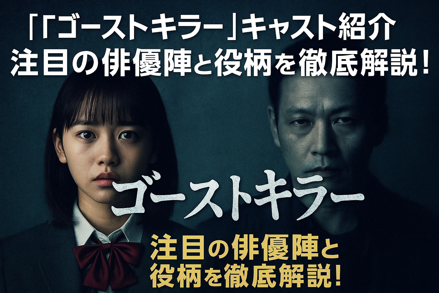 『ゴーストキラー』キャスト紹介｜注目の俳優陣と役柄を徹底解説！