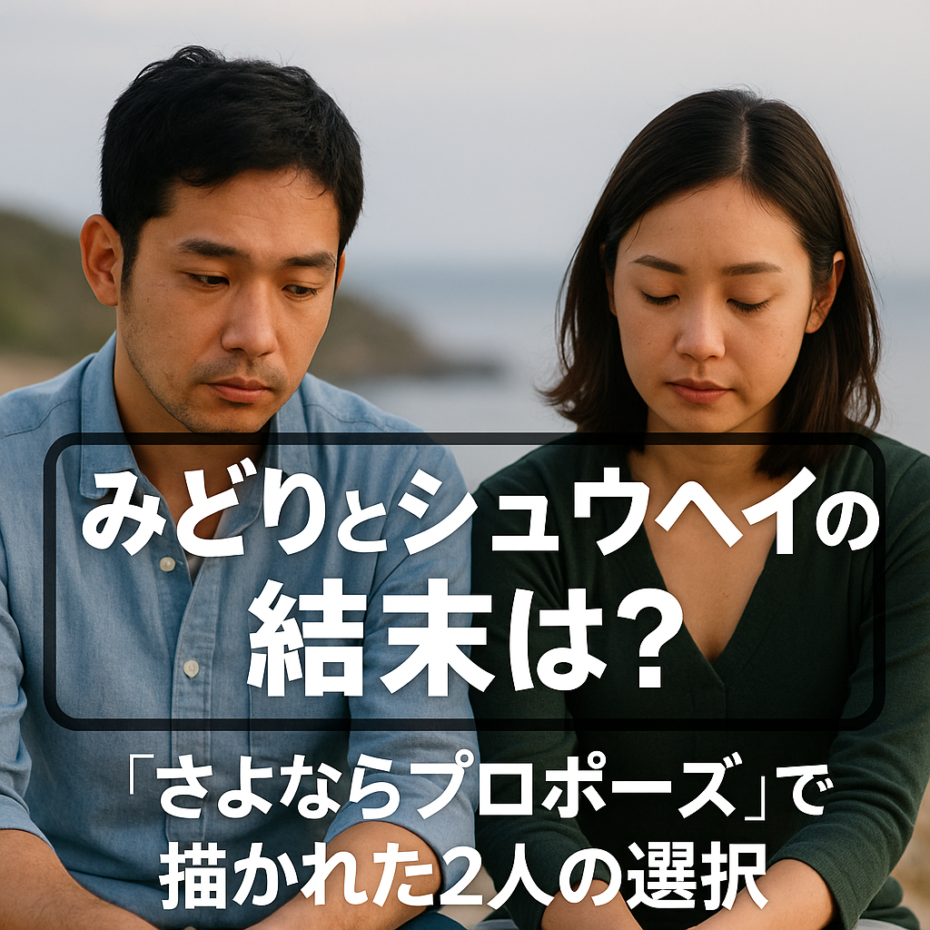 みどりとシュウヘイの結末は？『さよならプロポーズ』で描かれた2人の選択
