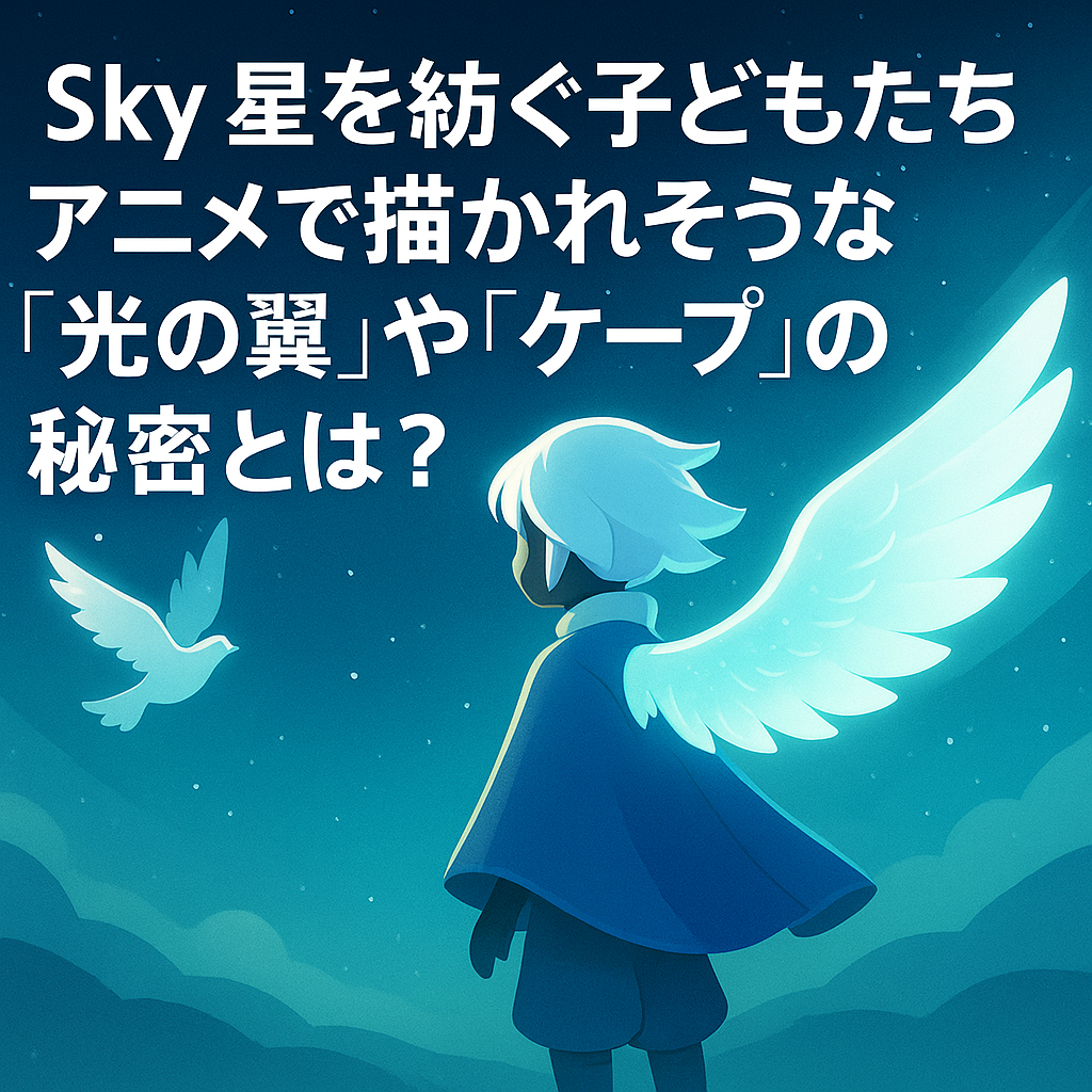 Sky 星を紡ぐ子どもたち：アニメで描かれそうな「光の翼」や「ケープ」の秘密とは