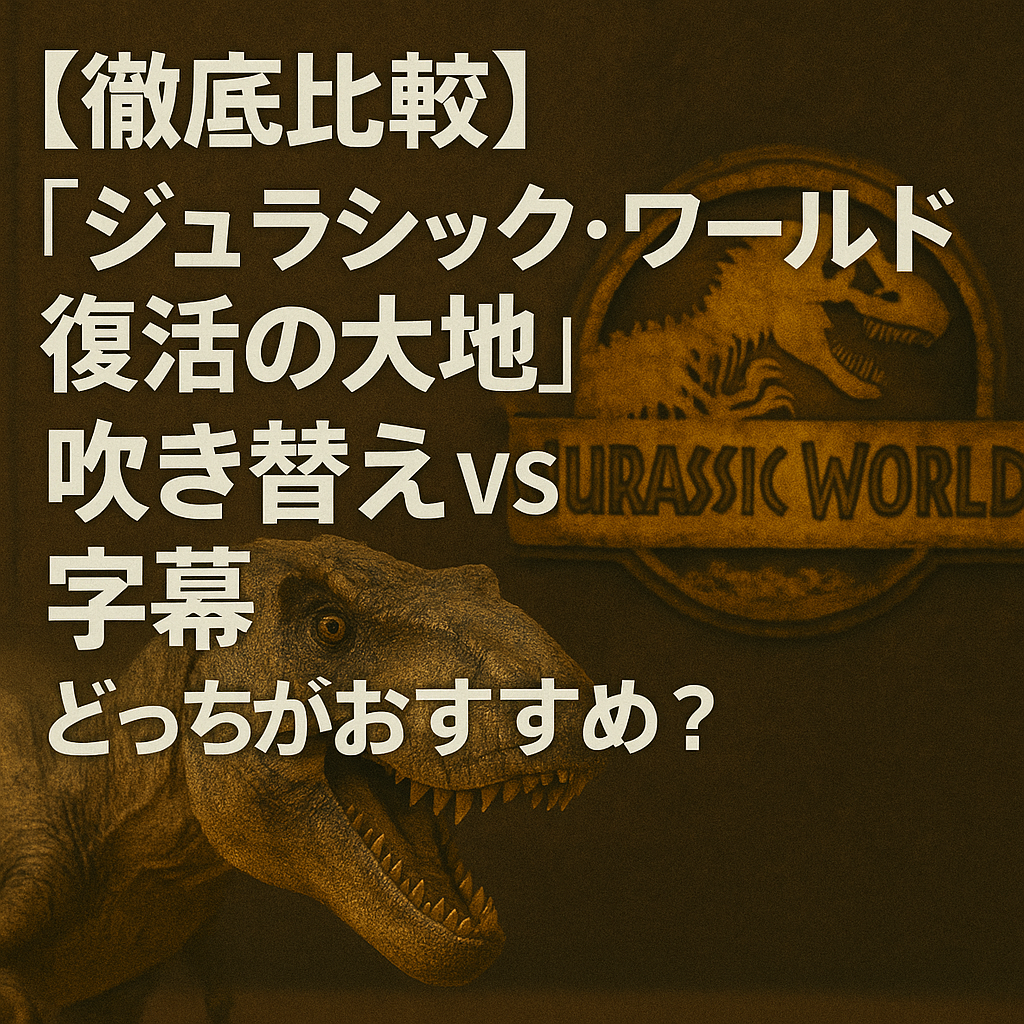 【徹底比較】『ジュラシック・ワールド 復活の大地』吹き替えvs字幕｜どっちがおすすめ？