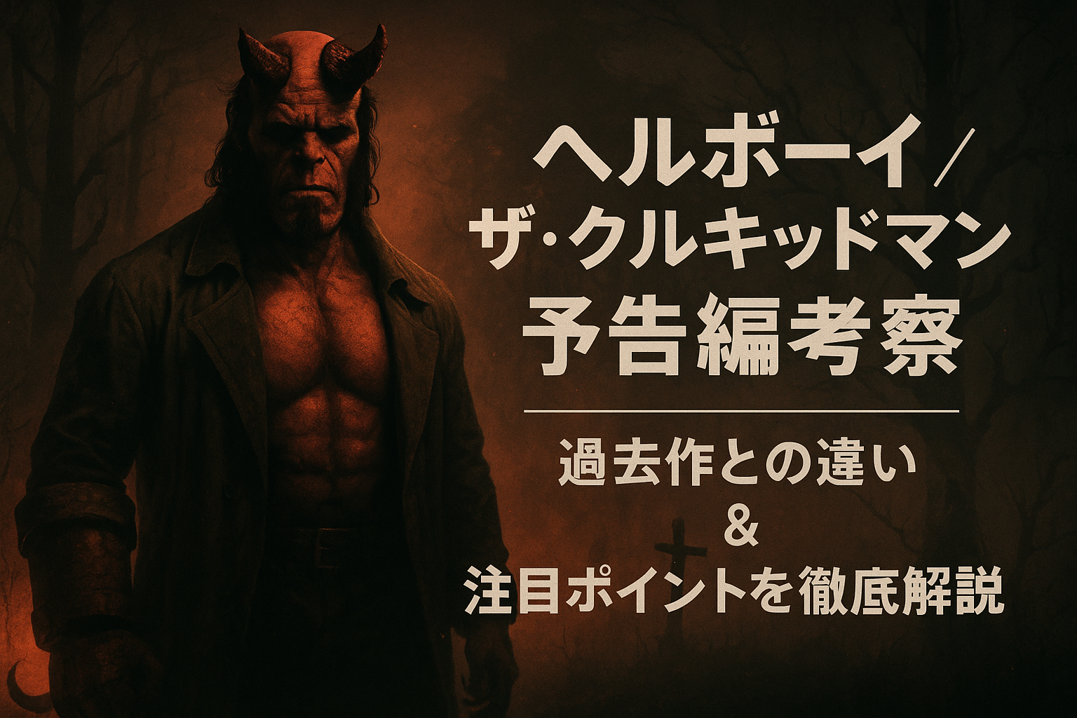 ■『ヘルボーイ／ザ・クルキッドマン』予告編考察｜過去作との違い＆注目ポイントを徹底解説