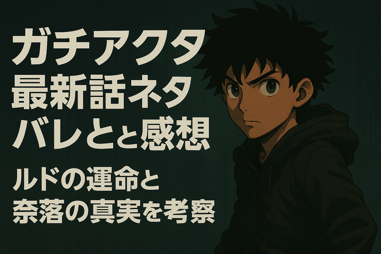 ■ガチアクタ最新話ネタバレと感想｜ルドの運命と奈落の真実を考察
