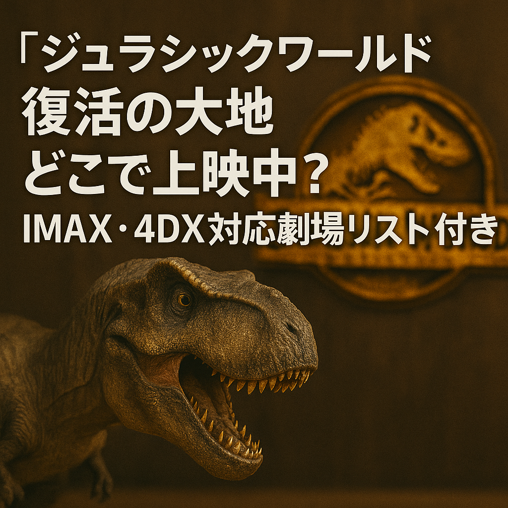 『ジュラシックワールド 復活の大地』どこで上映中？IMAX・4DX対応劇場リスト付き