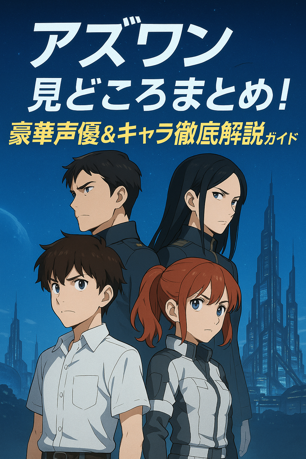 この記事を読むとわかること 映画『アズワン AS ONE』の見どころと世界観 メイン声優陣の演技とキャラクターの魅力 ゲーム原案との違いや主題歌の役割 「アズワン AS ONE」は2025年8月22日公開予定の完全オリジナルSFアニメ映画です。 本作は、ゲーム「星と翼のパラドクス」を原案に、貞本義行氏と静野孔文監督がタッグを組んだ新作で、メイン声優やキャラクターの魅力を深掘りします。 この記事では、アズワン AS ONE の見どころを、メイン声優やキャラ紹介を中心にレビューし、検索者の知りたい情報を的確にお届けします。 アズワン AS ONE の最大の見どころはここ！ 本作『アズワン AS ONE』が多くのファンから注目される理由は、その圧倒的な映像美と練り込まれたオリジナルストーリーにあります。 アニメ界の巨匠たちが集結し、アクション、SF、ドラマを融合させた映像体験は、まさに“映画館で観るべきアニメ”といえるでしょう。 ここでは、その最大の魅力をふたつの視点から詳しく解説していきます。 静野孔文＆貞本義行による圧倒的映像美 監督・静野孔文氏は、『名探偵コナン』シリーズや『シドニアの騎士』などで知られるベテラン。 一方、キャラクターデザインを手がけた貞本義行氏は『エヴァンゲリオン』で世界的に名を馳せた人物です。 この二人がタッグを組むことで生まれた映像は、まさに“動くアート”そのもの。 細部まで描き込まれたメカニックデザインや光の演出、表情の機微に至るまで、観客の感情を直接揺さぶる力があります。 CGと手描きアニメの融合技術も秀逸で、特に宇宙空間や異星の描写は、劇場スクリーンでこそ堪能できる壮大さです。 完全オリジナルのストーリー展開 本作のもう一つの大きな魅力は、完全オリジナルで構築された物語です。 原作となるゲーム『星と翼のパラドクス』の世界観をベースにしながらも、映画用に全く新しいストーリーラインが設計されています。 主人公たちが直面する“選択”や“対立”のドラマは、どこか私たちの現実にも通じるテーマ性を持っており、大人から子どもまで共感しやすい構成になっています。 続編やシリーズ化を匂わせる伏線も随所に張り巡らされており、観終えた後の余韻も深いです。 「まるでSF版『君の名は。』のような、“次元を超えた青春群像劇”」と評されるのも納得の完成度です。 アニメーション技術と脚本の融合により、『アズワン AS ONE』は単なるSF作品ではなく、“新時代のアニメ映画”としての存在感を放っています。 観る者すべてに新しい価値観をもたらす、そんな作品に仕上がっています。 メイン声優陣とキャラクター紹介 『アズワン AS ONE』を彩るのは、豪華かつ実力派の声優陣です。 本作では、キャラクターの感情や成長を表現する演技が作品全体の感動を大きく左右しています。 ここでは各キャラクターと演じる声優の魅力を丁寧に紹介していきます。 ヨウ（CV：白岩瑠姫）— 地球の高校生／主人公 JO1の白岩瑠姫さんが演じるのは、本作の主人公・ヨウ。 彼は地球に暮らす普通の高校生でありながら、ある事件をきっかけに異世界“巡星”へと引き込まれていきます。 白岩さんは今回が声優初挑戦ですが、彼の持つ透明感と情熱的な声質がヨウの成長と葛藤にぴったりとハマっています。 「感情の爆発」や「無力さと向き合う場面」の演技が非常に高く評価されており、彼の表現力の新たな可能性を感じさせます。 ラコ（CV：白石晴香）— 巡星のロボット整備士少女 ラコは巡星側の主要キャラクターで、ロボット整備士として働く少女。 白石晴香さんが演じるラコは、聡明かつ快活な性格で、ヨウと出会いながら次第に変化していきます。 彼女の発する言葉や仕草のひとつひとつが物語の鍵となる重要人物であり、視聴者からの人気も高いキャラです。 メカやAIとの距離感が近いキャラですが、実は“人間らしさ”に悩む姿も描かれ、深みのある存在になっています。 ヴィーゴ（CV：武内駿輔）＆キザナ（CV：日笠陽子） ヴィーゴ（CV：武内駿輔）は、巡星のエリート軍人であり、冷徹な戦略家。 その低音で威圧感のある演技は、観客に強烈な印象を残します。 一方、キザナ（CV：日笠陽子）はヴィーゴの補佐を務める軍事顧問で、理性的かつ非情な判断を下す存在。 二人の会話劇はスピーディかつテンション高く、作品全体の緊張感を保つ役割を担っています。 ダークヒーロー的な立ち位置でありながら、それぞれの過去や目的も丁寧に描かれており、敵でありながら共感できるキャラクターとして仕上がっています。 ルロワ（CV：丸山隆平）— 声優初挑戦の父親役 関ジャニ∞の丸山隆平さんが声優初挑戦となる本作で演じるのは、ヨウの父・ルロワ。 ルロワは地球側の重要人物でありながら、物語序盤から謎めいた行動を見せます。 丸山さんの声には、“家族を想うやさしさ”と“国家レベルの葛藤”という二面性が感じられ、非常に新鮮な演技となっています。 特にヨウとの対峙シーンでは、父としての覚悟や後悔を語る場面があり、観客の涙を誘います。 こうした豪華キャストの熱演が、アズワン AS ONE の世界観に深みとリアリティを与えているのです。 作品ストーリーの概要と世界観 『アズワン AS ONE』は、地球と異星「巡星（じゅんせい）」を舞台に繰り広げられる青春と対立のSFドラマです。 人類の未来、そして一人ひとりの“選択”を問うストーリーは、深いテーマ性と感情移入を生み出します。 ここでは、その壮大な物語のあらすじと、世界観の核となる要素を整理してご紹介します。 地球と巡星、それぞれの生活と葛藤 物語は、資源不足が深刻化した地球から始まります。 主人公・ヨウは日常の中で小さな不安や閉塞感を抱えていました。 一方、異星「巡星」ではAIと人間が共存する高度テクノロジー社会が築かれており、人々は整った環境のもと生活しているように見えます。 しかし、そこにも確執があり、AIに対する不信感や、人間の“意志”のあり方を巡る争いが起きているのです。 地球と巡星、それぞれが抱える問題が、やがてひとつの「対話」へと向かっていきます。 次元を超えた出会いが導く運命の物語 ヨウが偶然出会うラコとの出会いは、物語の転換点となります。 ラコは巡星から送られた探索機を通じて地球と接触しており、二人の交流が、やがて次元を超えた“共存”の可能性を示していきます。 「君の星と、私の星が、ひとつになれるのか――」 というラコのセリフが象徴するように、この作品は文化や価値観の違いを超えた対話をテーマにしています。 また、ヴィーゴやキザナといったキャラクターもこの“対話”に異なる視点から関与し、「正しさ」とは何かを問いかける群像劇としての厚みも持っています。 SFというジャンルにとどまらず、社会や個人の在り方を描いた普遍的な物語としても高く評価できる作品です。 アズワン AS ONE を観る前に知っておきたいポイント 『アズワン AS ONE』を最大限に楽しむためには、作品の背景や補足情報を事前に押さえておくことが大切です。 特に本作のベースになっているゲーム作品との違いや、主題歌との連動性など、観賞前に知っておくと理解が深まるポイントがいくつか存在します。 ここでは、観る前にチェックしておきたい重要ポイントを2つに分けて解説します。 ゲーム原作との違いと魅力 『アズワン AS ONE』の世界観は、アーケードゲーム『星と翼のパラドクス』を原案としていますが、ストーリーは映画オリジナルです。 ゲームでは、対戦アクションを中心にプレイヤー同士がバトルを展開していましたが、本作ではキャラクターの感情や成長にフォーカスを当てたヒューマンドラマが核となっています。 ゲーム未プレイでも全く問題なく楽しめる構成になっており、逆にゲームファンにとっては“あの世界がこう映像化されたか”という楽しみ方が可能です。 また、キャラクター設定や舞台背景はゲームと大きく異なる部分もあり、新規と既存ファンの両方に配慮したつくりになっています。 主題歌「巡星」（RUKI）との連動性 主題歌「巡星」は、RUKI（JO1）による新曲で、物語全体のテーマを象徴する楽曲として機能しています。 「別々の世界に生きるふたりが、理解と共鳴を通じてひとつになっていく」という映画のメッセージを、音楽として美しく昇華しています。 エンディングで流れるこの楽曲が、ストーリーの余韻をより深く感じさせてくれるのは間違いありません。 また、RUKI自身が主演声優・白岩瑠姫としても参加していることから、音と演技の両面からヨウというキャラを支えている点にも注目です。 以上のポイントを押さえておくことで、『アズワン AS ONE』をより深く、感動的に味わうことができるでしょう。 アズワン AS ONE の見どころ・声優紹介まとめ ここまでご紹介してきたように、『アズワン AS ONE』は、映像、ストーリー、キャラクター、音楽のすべてが高次元で融合したSFアニメ映画です。 豪華声優陣と緻密な世界観、そして人と人との“つながり”をテーマにした普遍的な物語が、多くの観客の心を打つ作品に仕上がっています。 ここでは、記事全体の内容を改めて簡潔に振り返ります。 静野孔文×貞本義行による映像演出は、映画館の大スクリーンでこそ体感すべき芸術性。 主人公ヨウ（白岩瑠姫）とラコ（白石晴香）の交流が物語の中核を担い、感動を呼ぶ。 ヴィーゴ（武内駿輔）やキザナ（日笠陽子）など、敵対する側のキャラにも厚みある描写が光る。 原案ゲームとの違いや、RUKIの主題歌「巡星」による音楽的補強も作品の魅力を高めている。 声優ファン、SF好き、青春ドラマを求める人、どんな層にも刺さる構成が『アズワン AS ONE』の大きな武器です。 映画公開後は、作品の感動を共有するSNS上での広がりも大きく期待されます。 ぜひ劇場でその世界観に触れ、“次元を超える物語”の感動を体感してみてください。 この記事のまとめ 2025年8月公開の完全オリジナルSFアニメ 監督・静野孔文×キャラデザ・貞本義行による映像美 ゲーム原案ながら新たに構築された独自ストーリー ヨウ（白岩瑠姫）×ラコ（白石晴香）の交流が核 敵役にも深みがあり、多視点の群像劇として描写 声優初挑戦の丸山隆平ら豪華キャストが集結 異星との対話や“選択”をテーマにした青春ドラマ 主題歌「巡星」が物語の余韻と感動を高める SF好きから声優ファンまで幅広く楽しめる作品 劇場で体感すべき“次元を超えるアニメ映画”