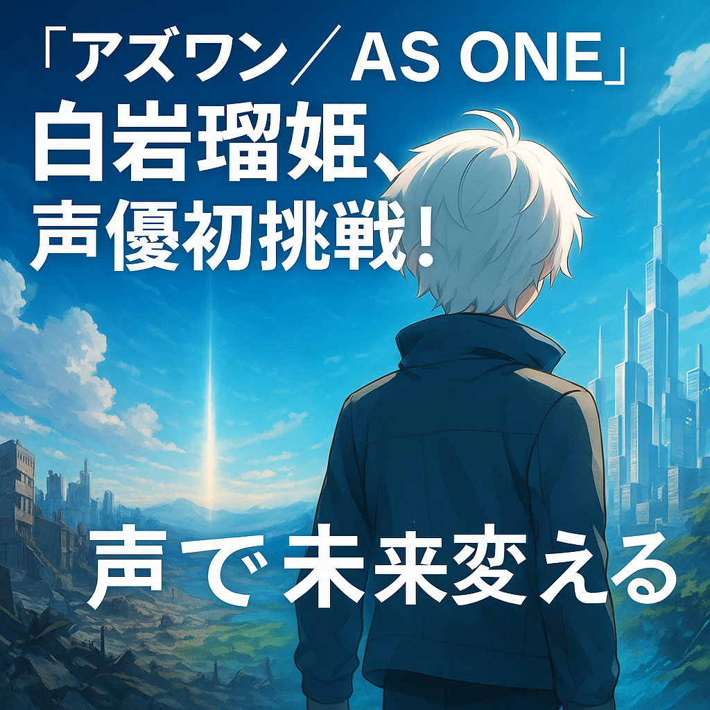 【アズワン AS ONE】白岩瑠姫が声優初挑戦！豪華キャスト一覧と見どころ解説