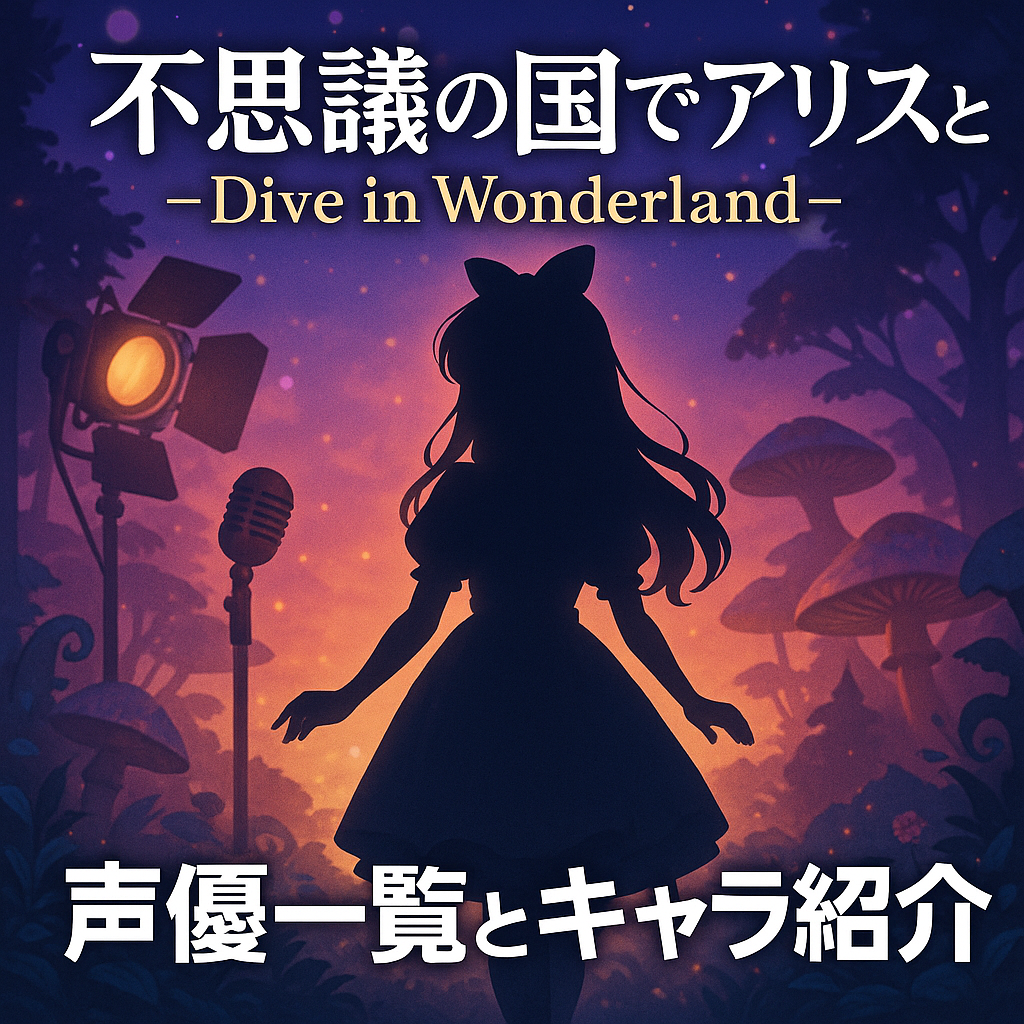 『不思議の国でアリスと -Dive in Wonderland-』声優一覧とキャラ紹介｜主役はあの人気声優！