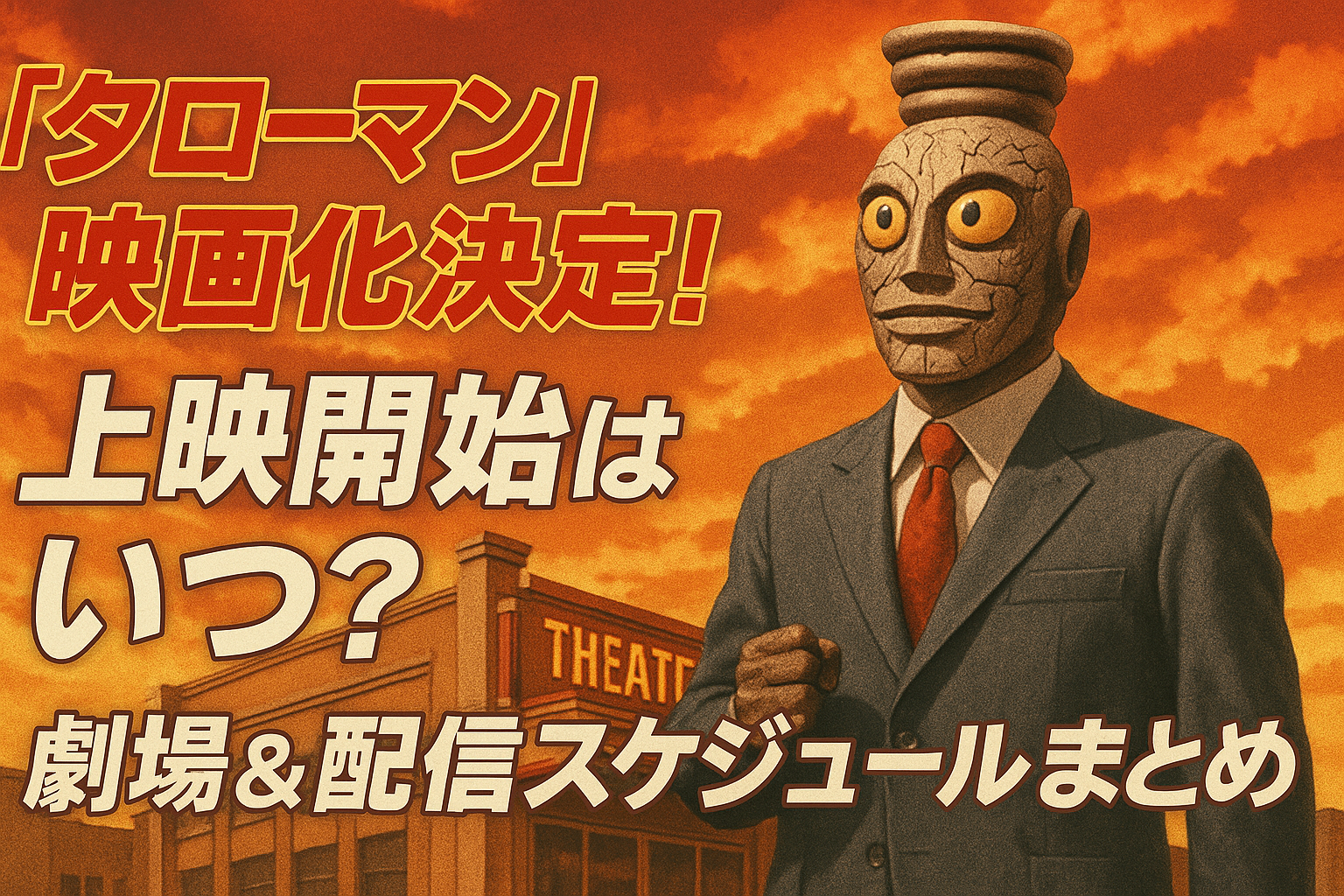 『タローマン』映画化決定！上映開始はいつ？劇場＆配信スケジュールまとめ
