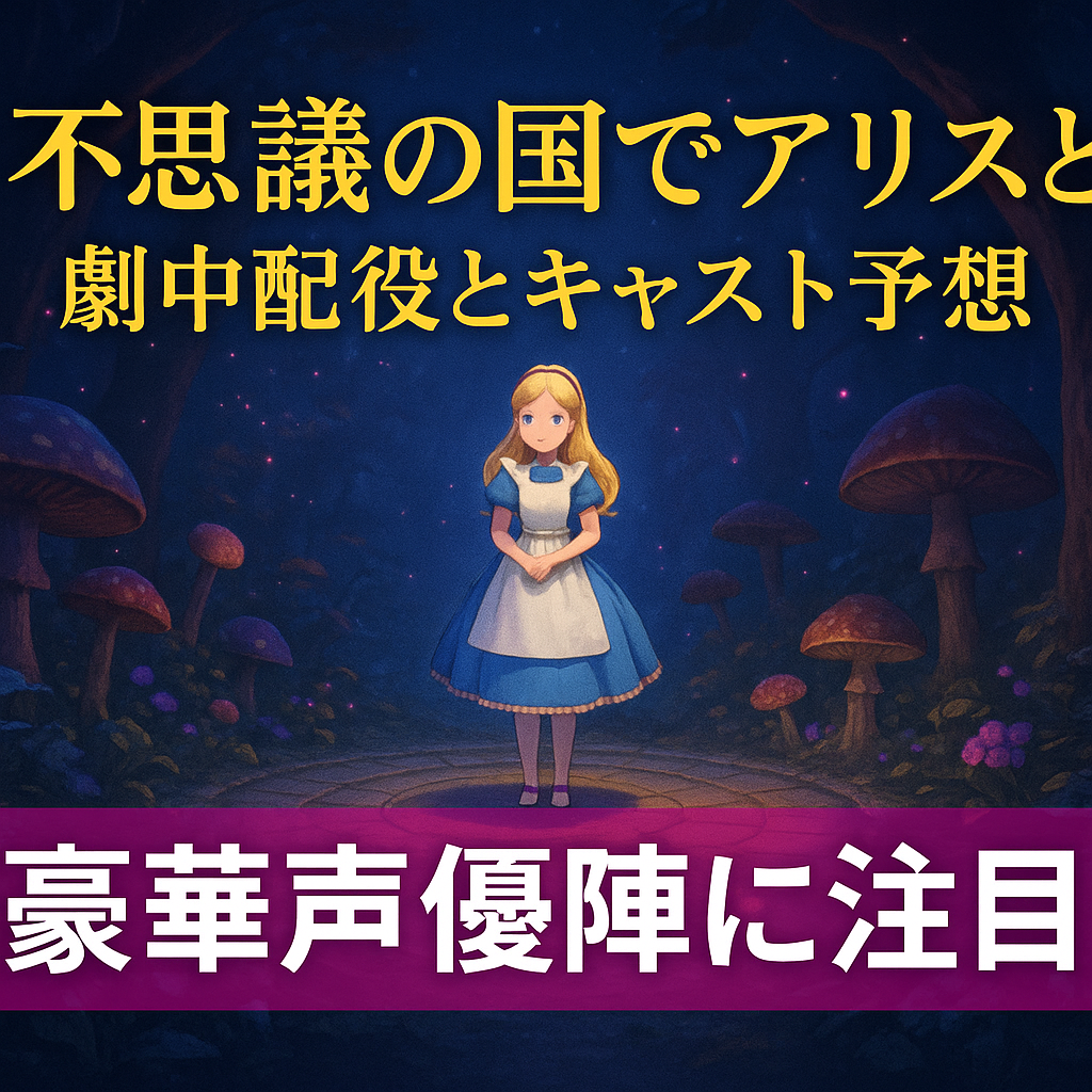『不思議の国でアリスと』劇中配役とキャスト予想｜豪華声優陣に注目！