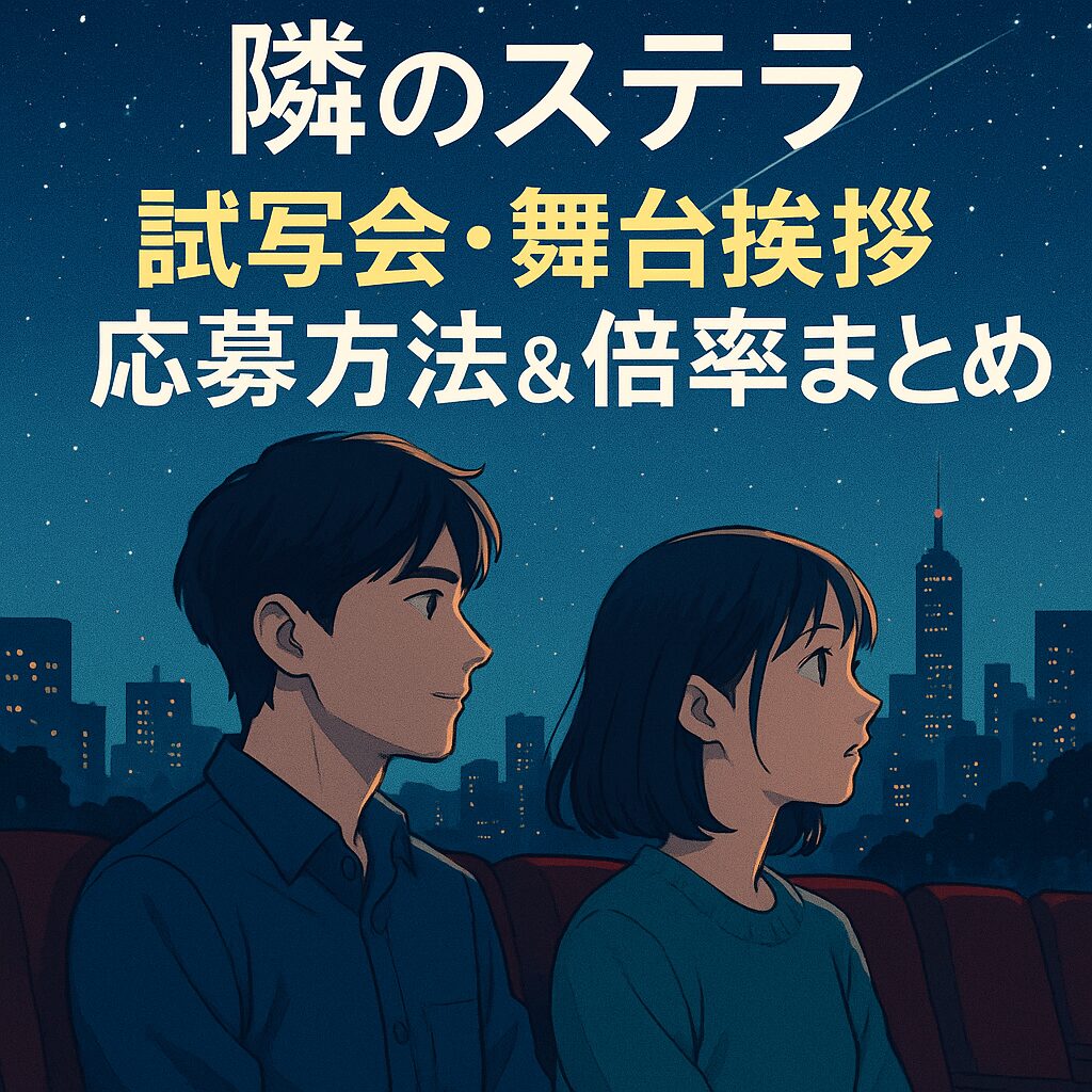 映画『隣のステラ』試写会＆舞台挨拶情報｜応募方法と当選倍率の目安
