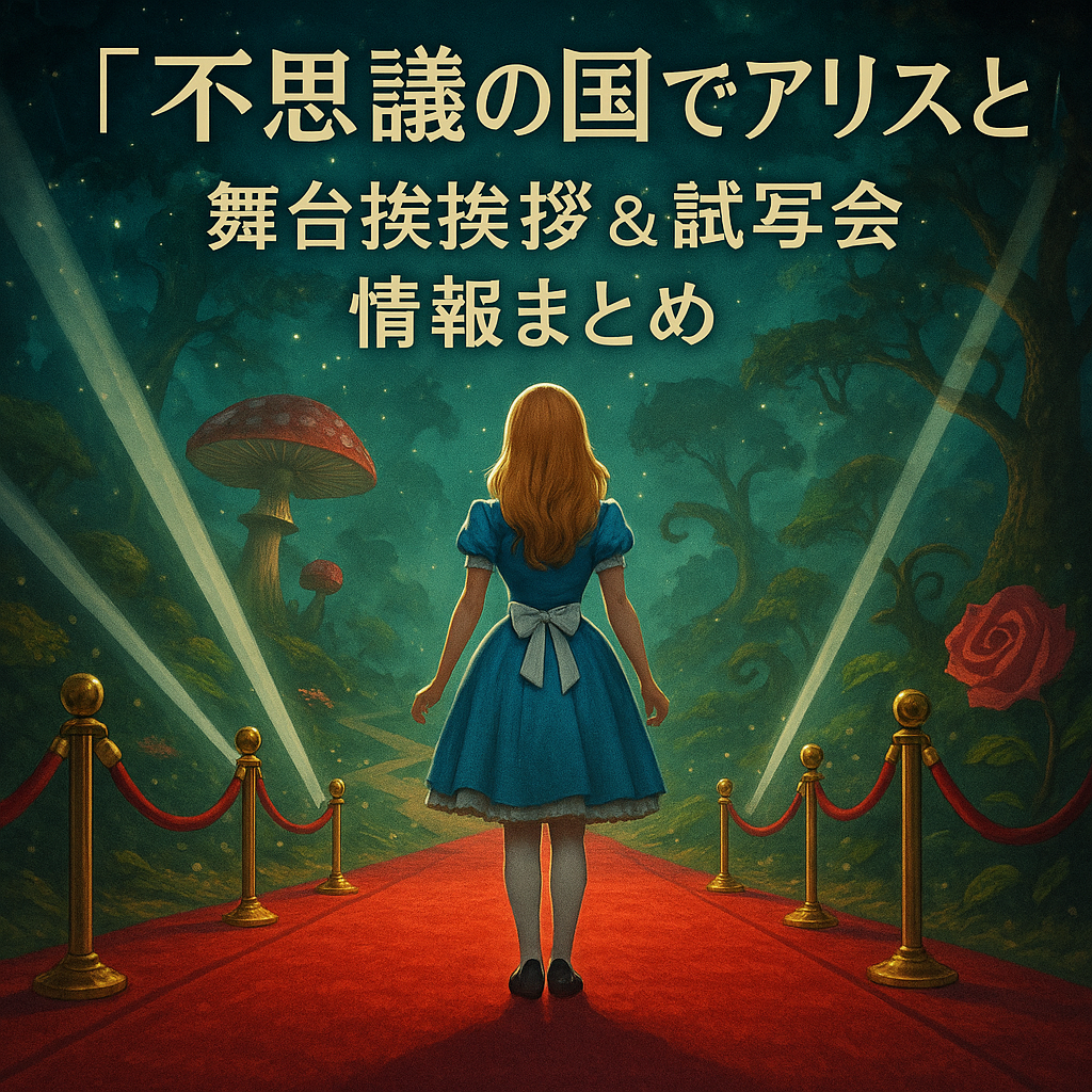■『不思議の国でアリスと』舞台挨拶＆試写会情報まとめ｜参加方法・開催日程をチェック