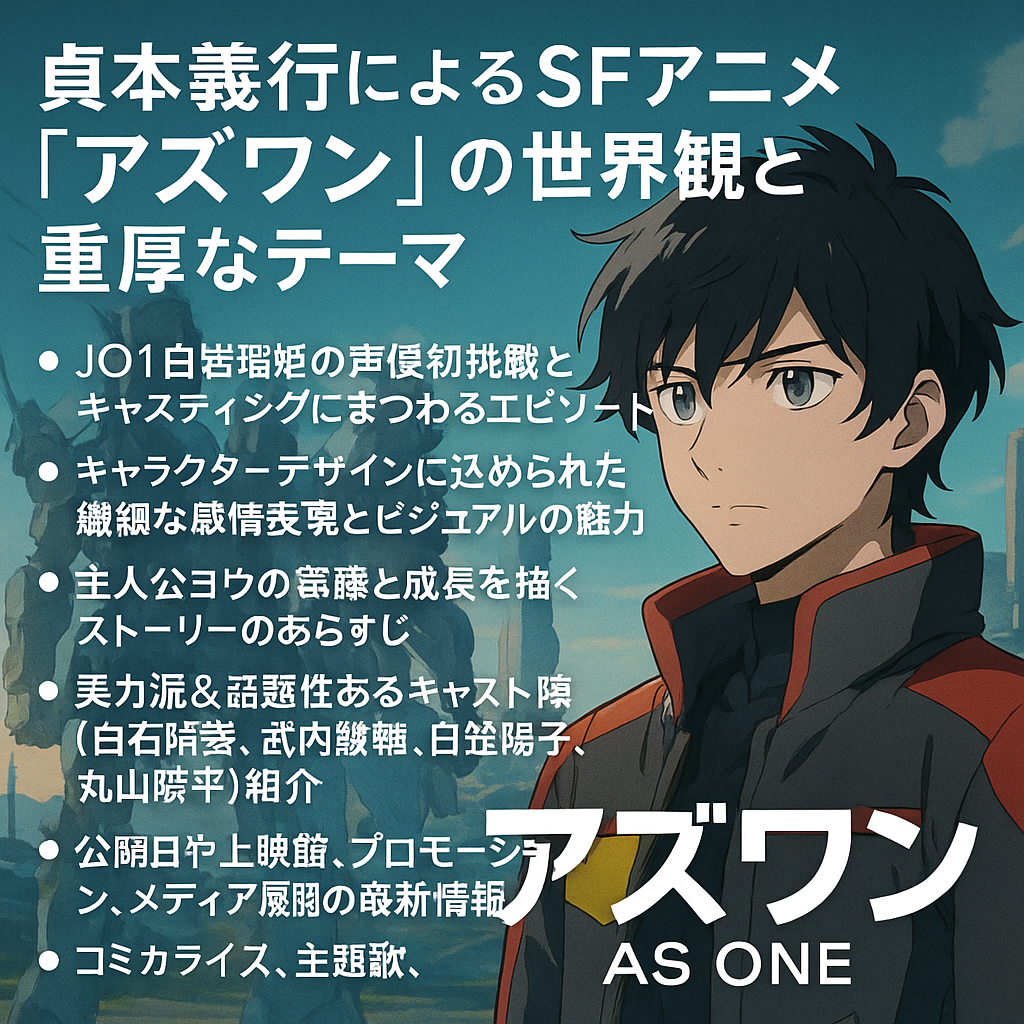 【アズワン】貞本義行デザイン×白岩瑠姫のW注目！声優一覧＆世界観ガイド