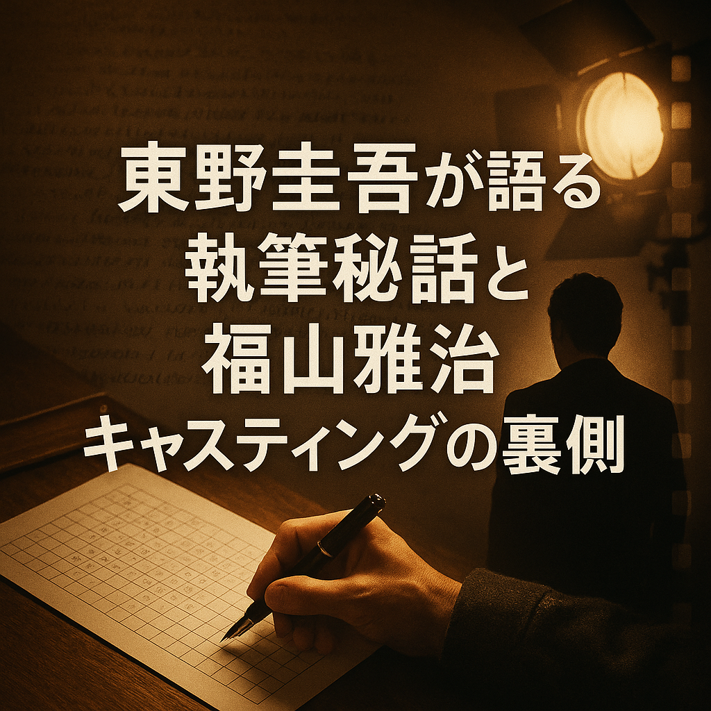 東野圭吾が語る執筆秘話と福山雅治キャスティングの裏側