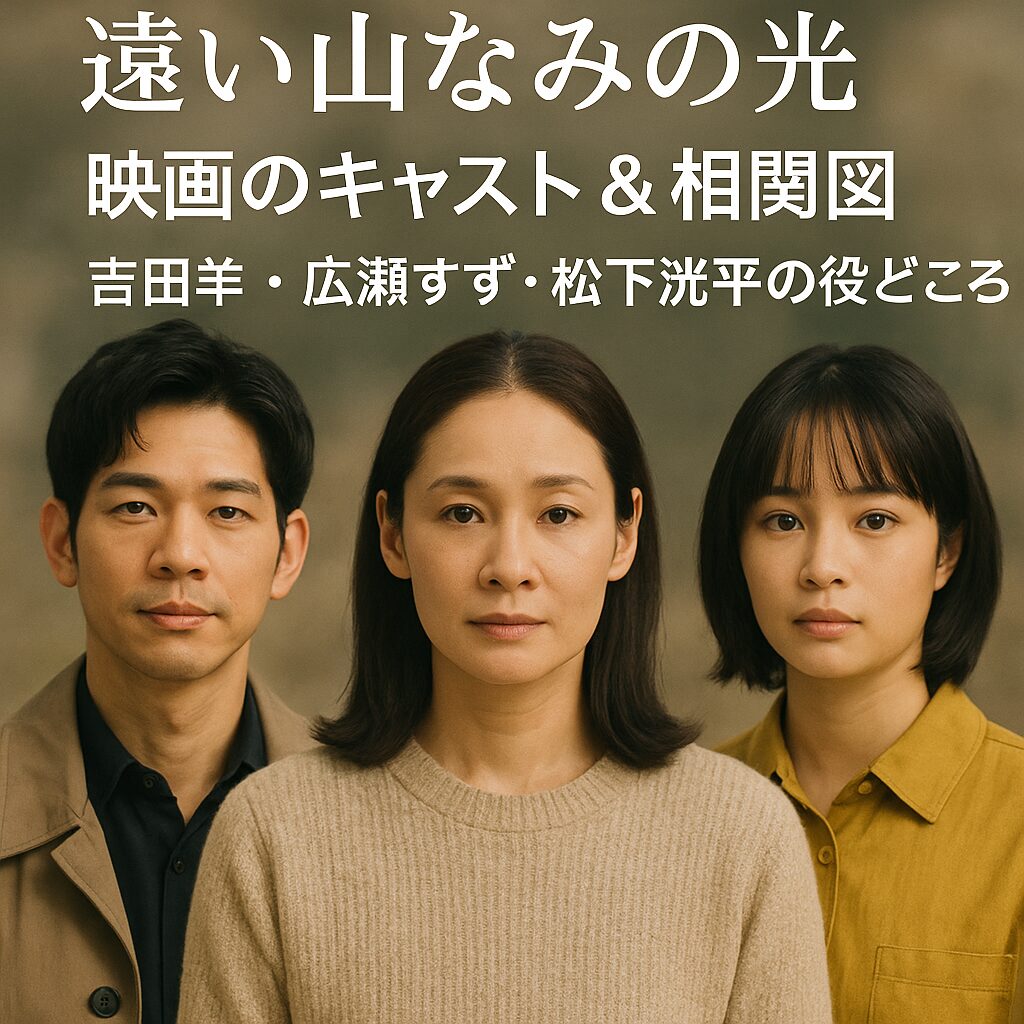 遠い山なみの光』映画のキャスト＆相関図｜吉田羊・広瀬すず・松下洸平の役どころ