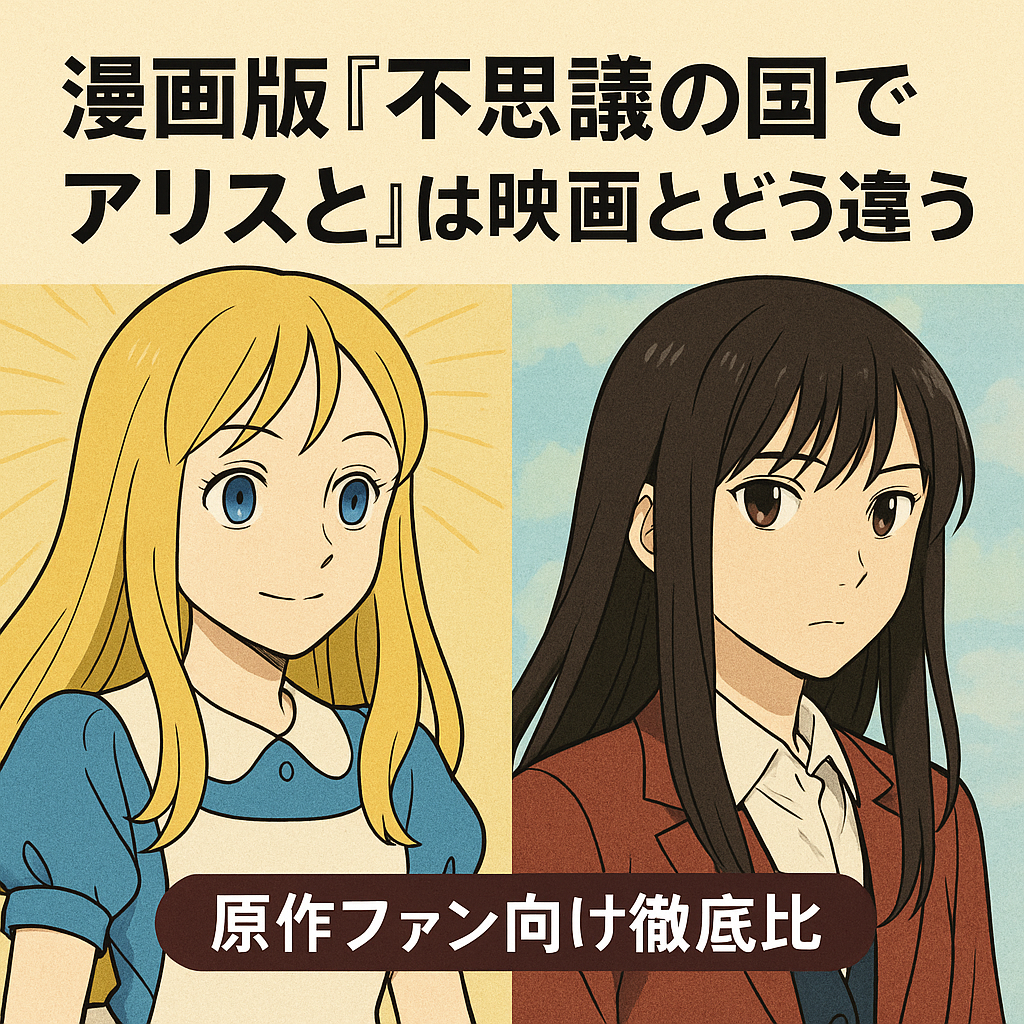 漫画版『不思議の国でアリスと』は映画とどう違う？原作ファン向け徹底比較
