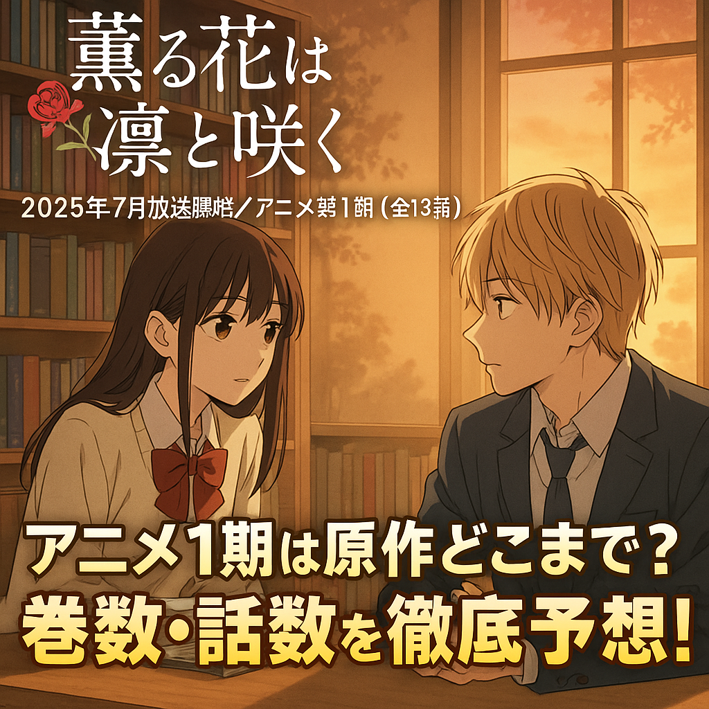 『薫る花は凛と咲く』アニメはどこまで原作を描く？漫画との対応巻数を予想！