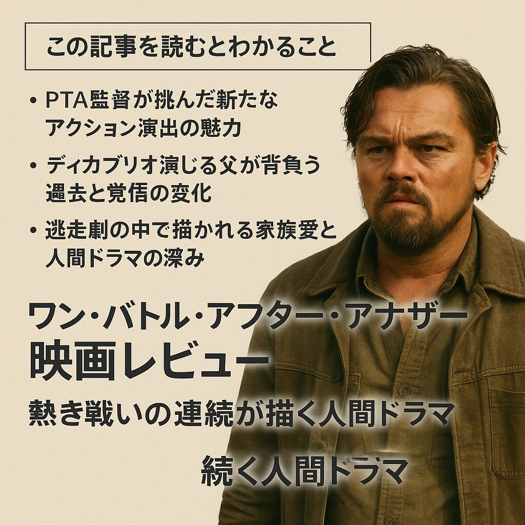 『ワン・バトル・アフター・アナザー』映画レビュー｜熱き戦いの連続が描く人間ドラマ