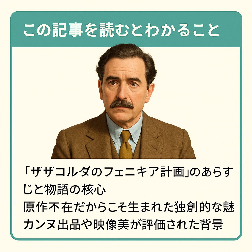 『ザザコルダのフェニキア計画』あらすじ＆ストーリー解説｜原作との違いは？