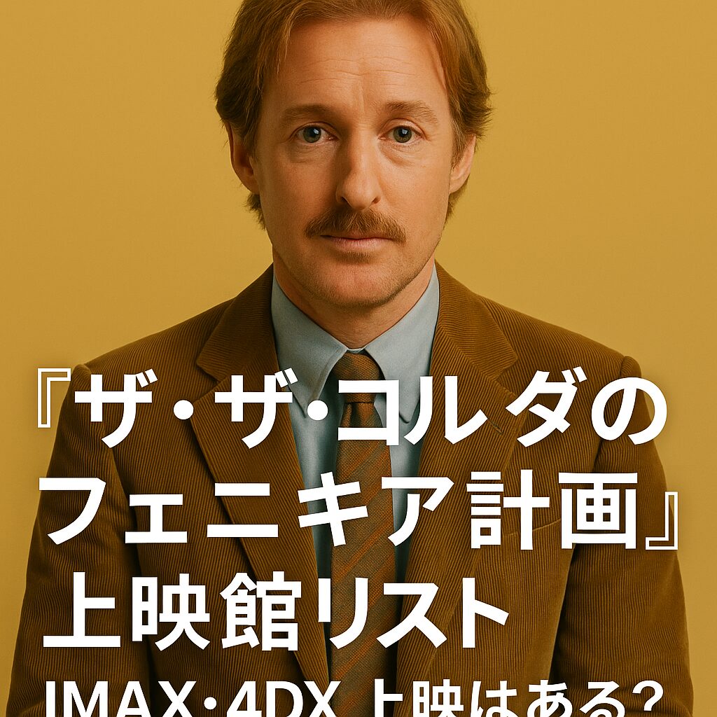 『ザザコルダのフェニキア計画』上映館リスト｜IMAX・4DX上映はある？