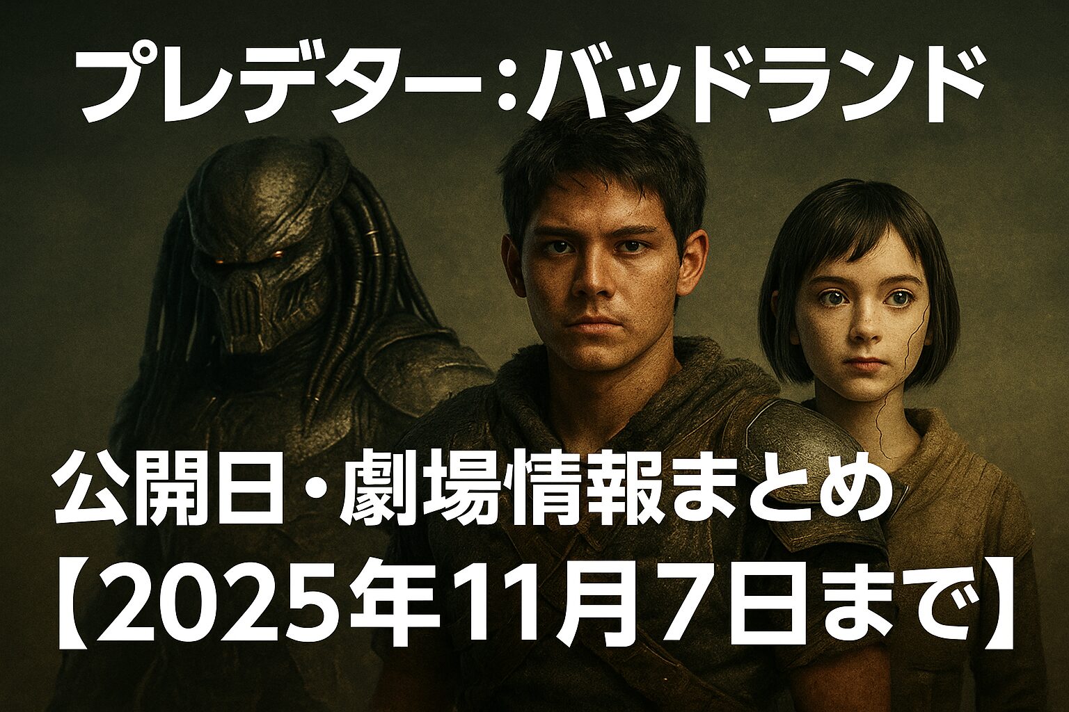 『プレデター：バッドランド』公開日・劇場情報まとめ【2025年11月7日同時公開】