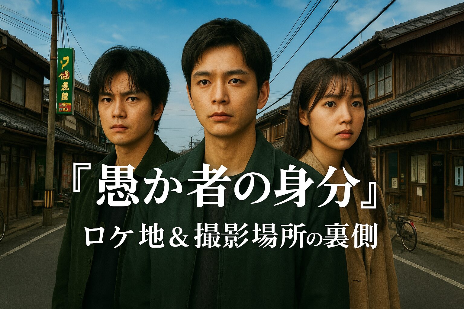 『愚か者の身分』ロケ地＆撮影場所の裏側｜実際の舞台を巡る