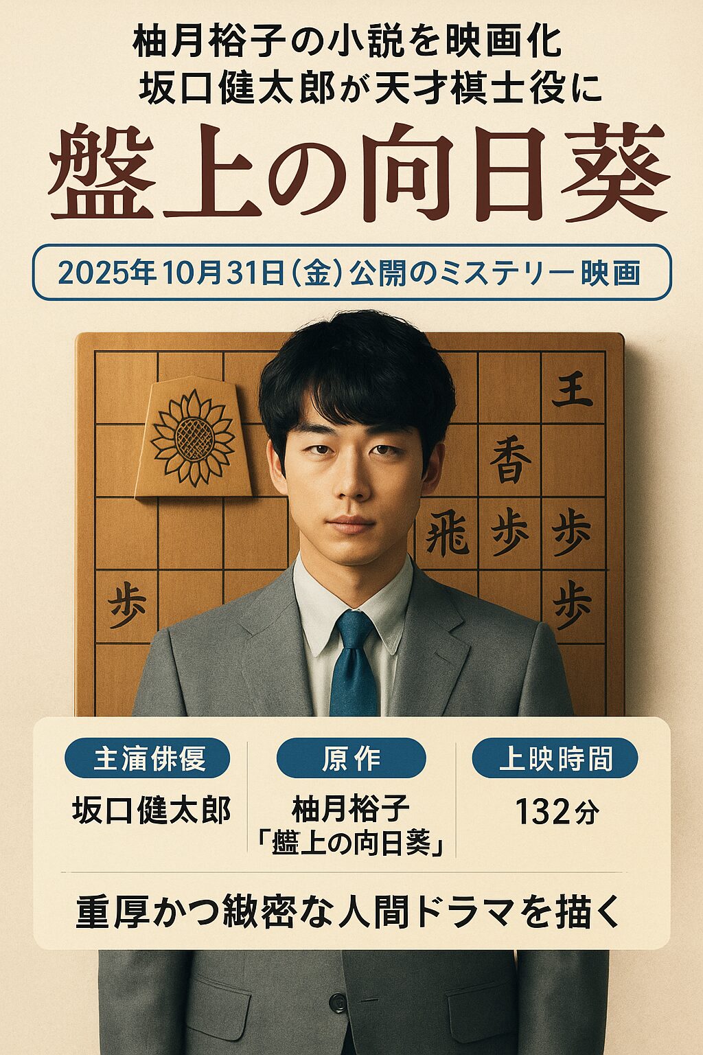 『盤上の向日葵』映画公開日はいつ？上映館とスケジュールまとめ