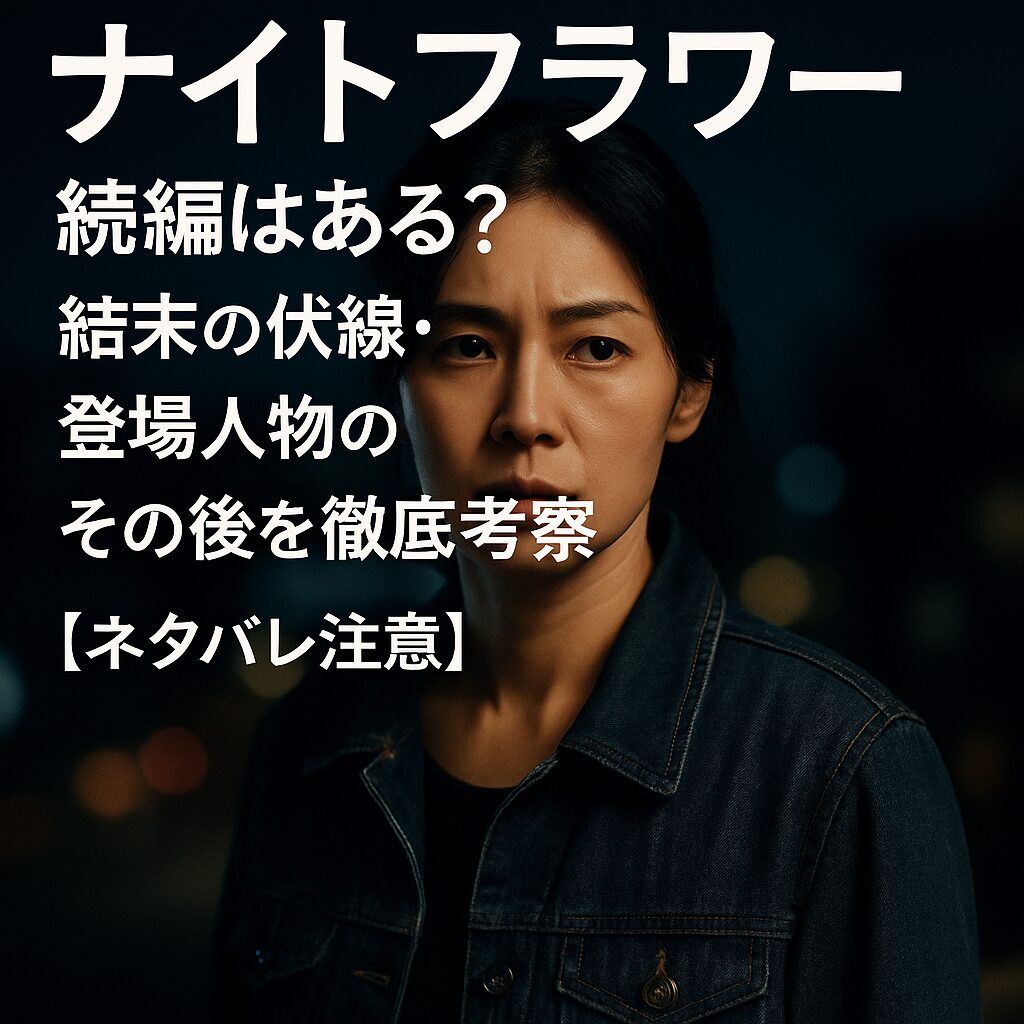 📺 『ナイトフラワー』続編はある？結末の伏線・登場人物のその後を徹底考察【ネタバレ注意】