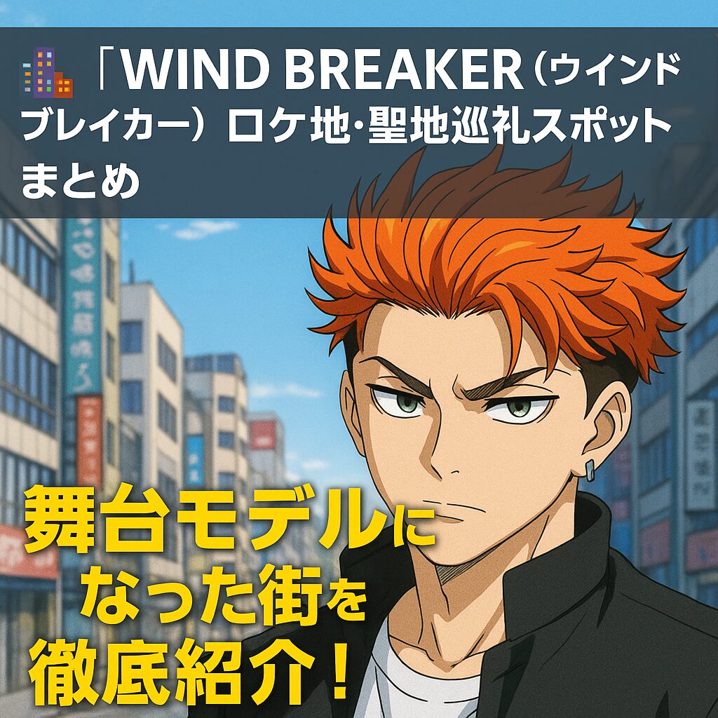 🏙️ 『WIND BREAKER(ウィンドブレイカー)』ロケ地・聖地巡礼スポットまとめ🗾|舞台モデルになった街を徹底紹介!