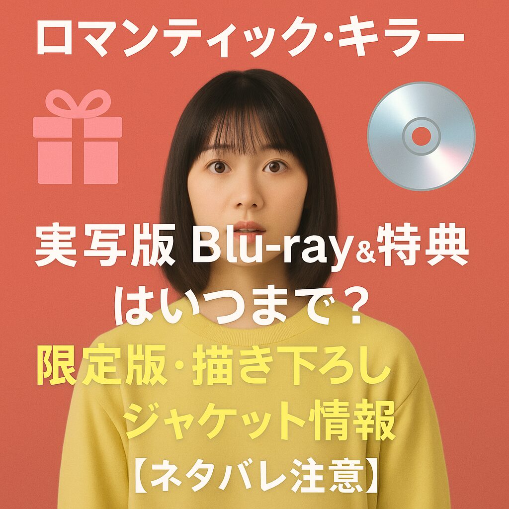 🎁 『ロマンティック・キラー』Blu-ray＆特典はいつまで？限定版・描き下ろしジャケット情報💿