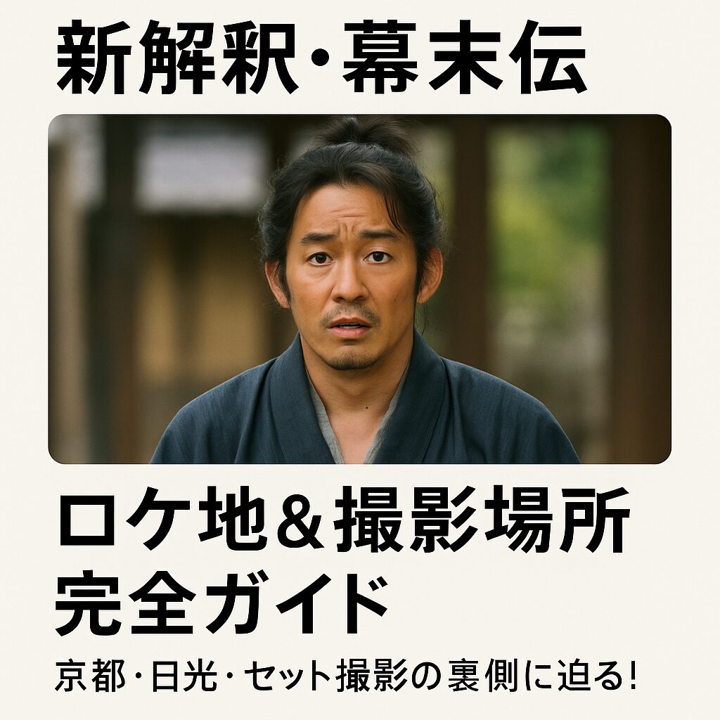 🏯 『新解釈・幕末伝』ロケ地・撮影場所まとめ📍｜京都・日光・セット裏側を完全紹介！
