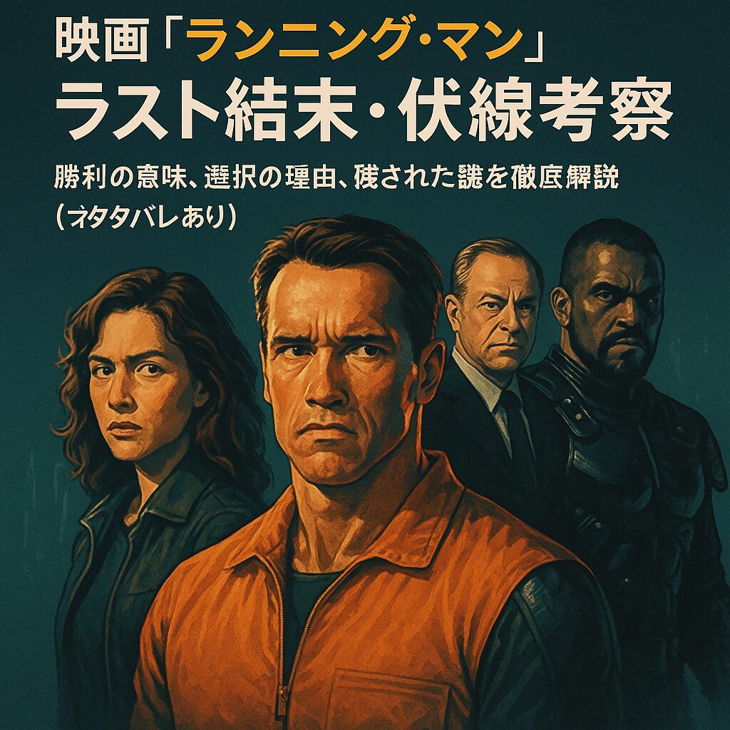 🧠 映画『ランニング・マン』ラスト結末・伏線考察｜勝利の意味、選択の理由、残された謎を徹底解説（ネタバレあり）