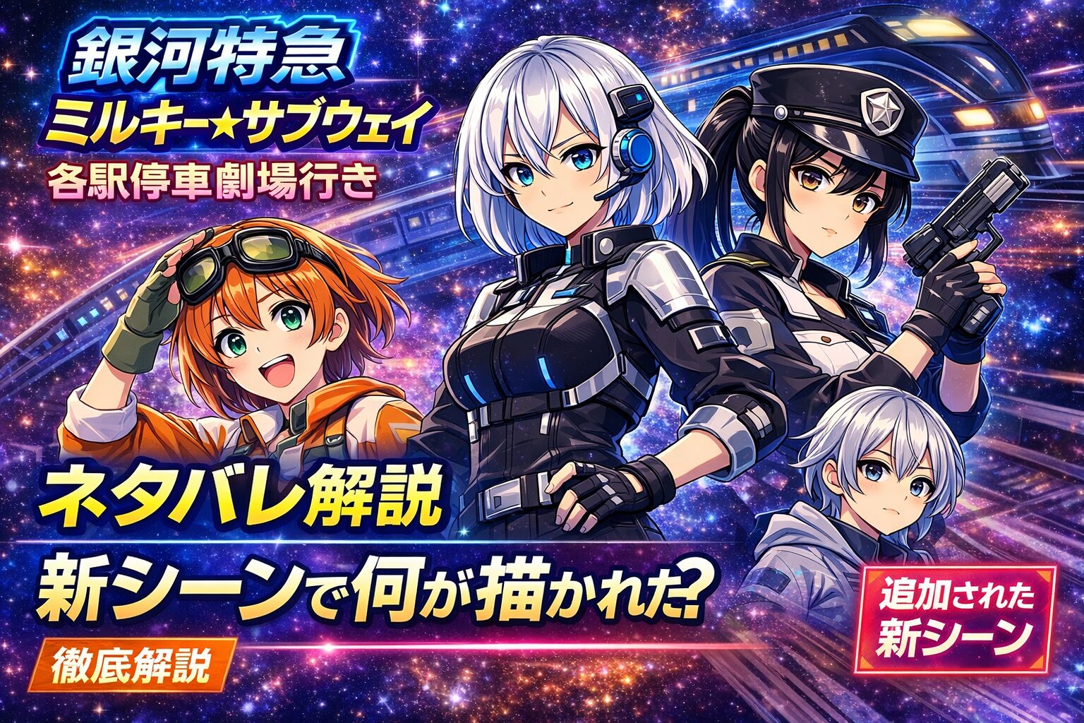 『銀河特急 ミルキー☆サブウェイ 各駅停車劇場行き』ネタバレ解説｜新シーンで何が描かれた？