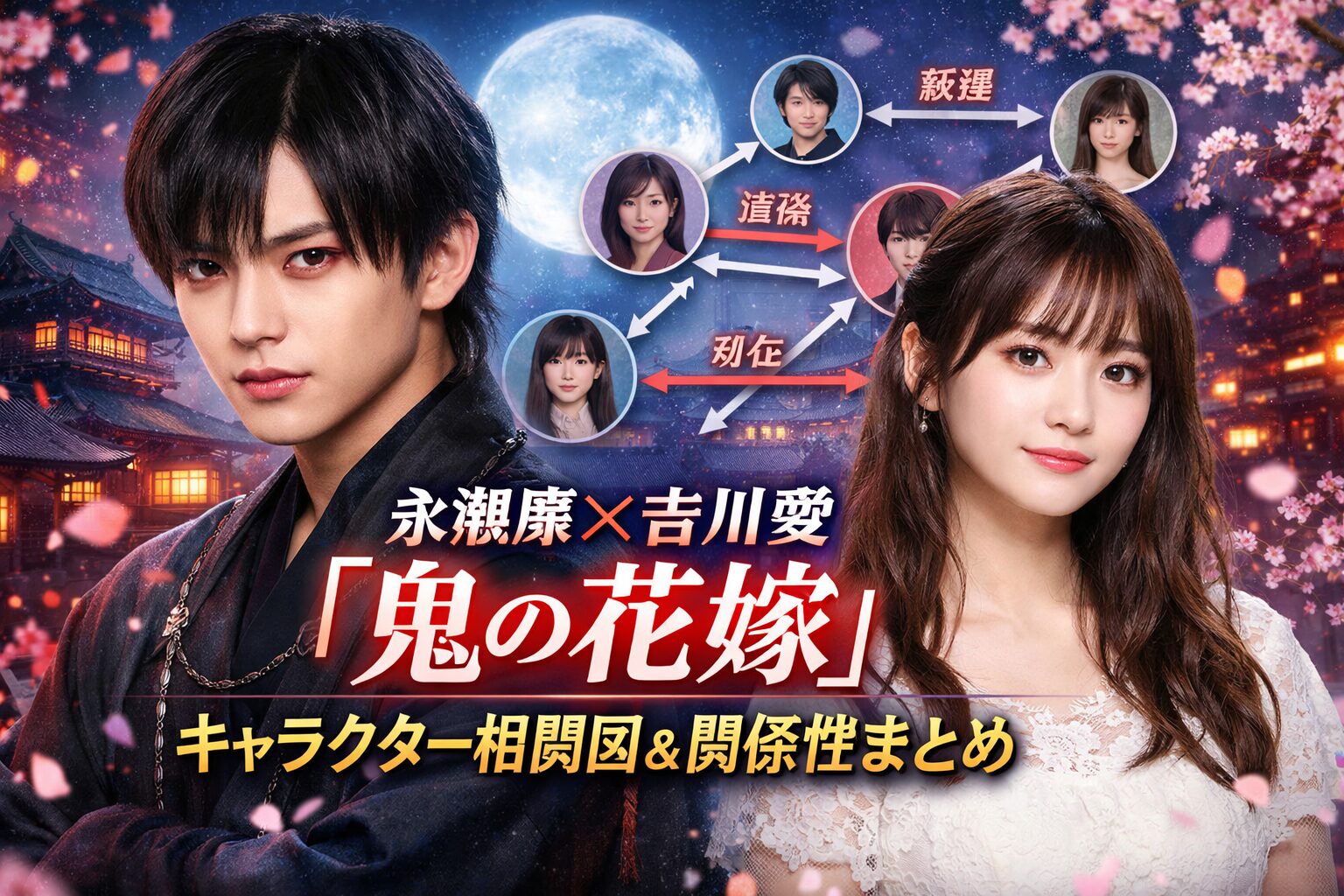 永瀬廉×吉川愛『鬼の花嫁』キャラクター相関図＆関係性まとめ